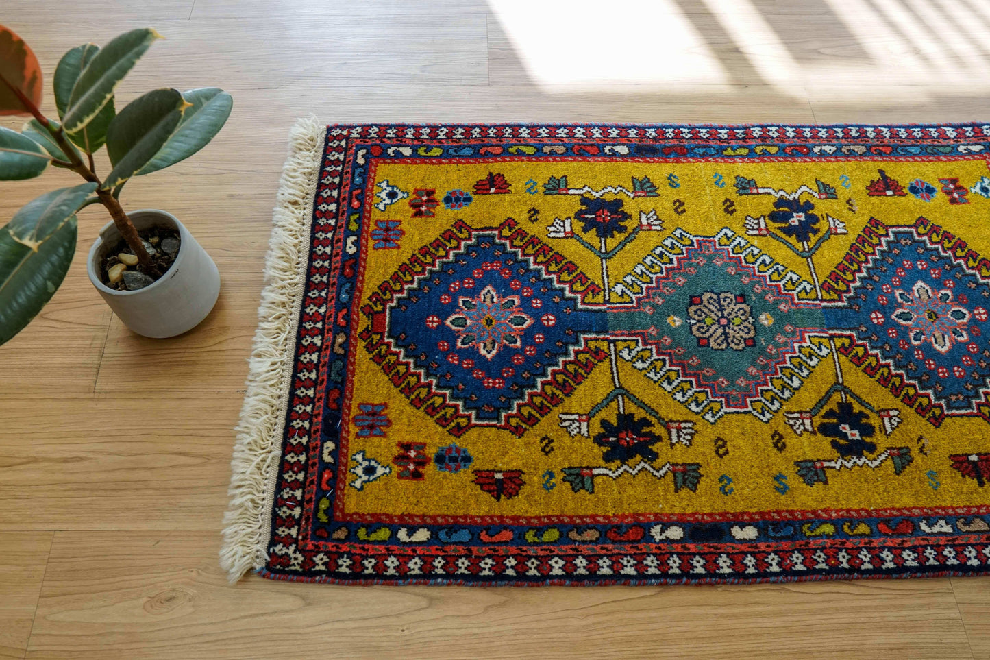 98×60cm ペルシャ絨毯 ヤラメ