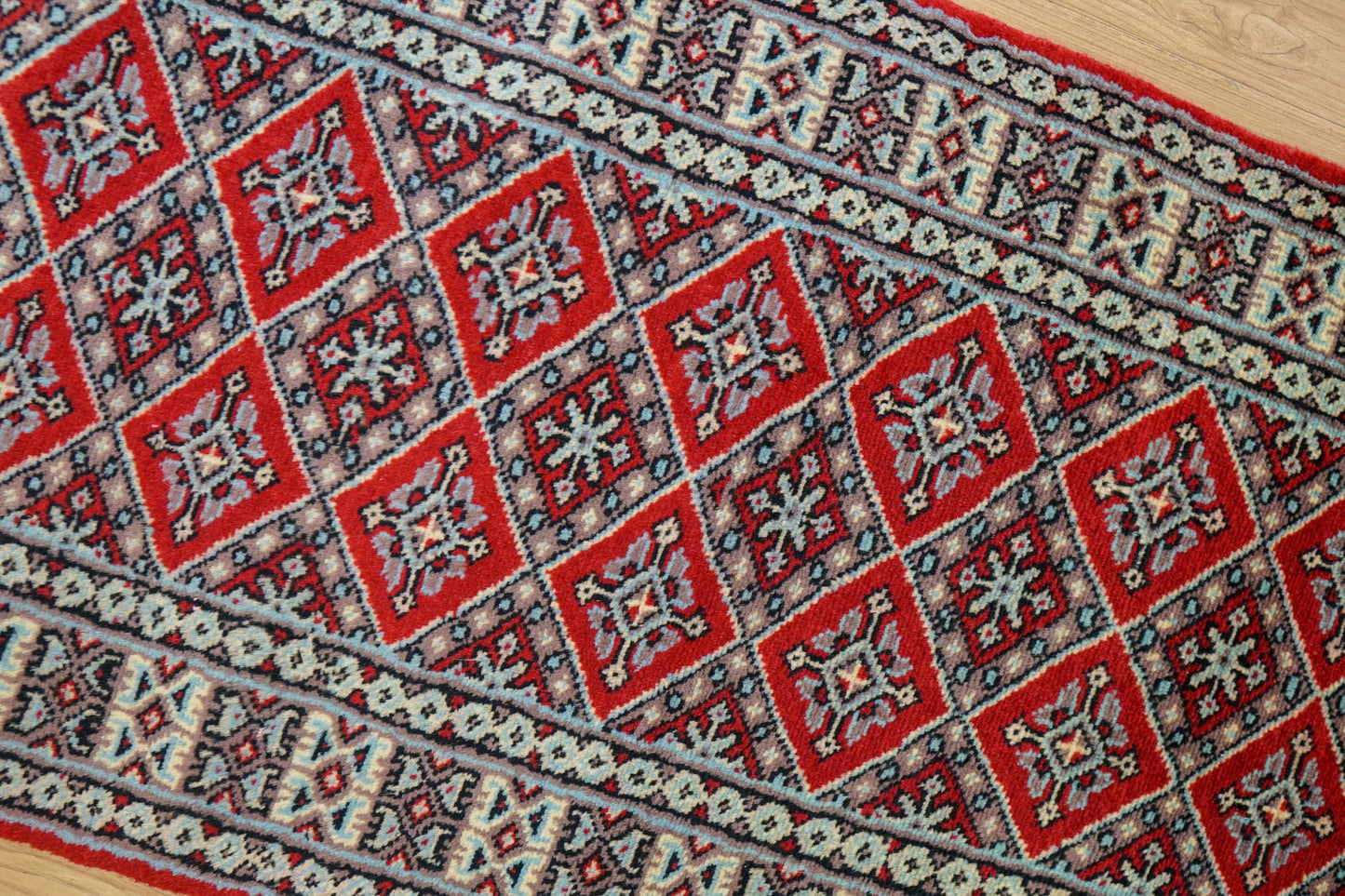 パキスタン手織り絨毯 ランナー 180×60cm