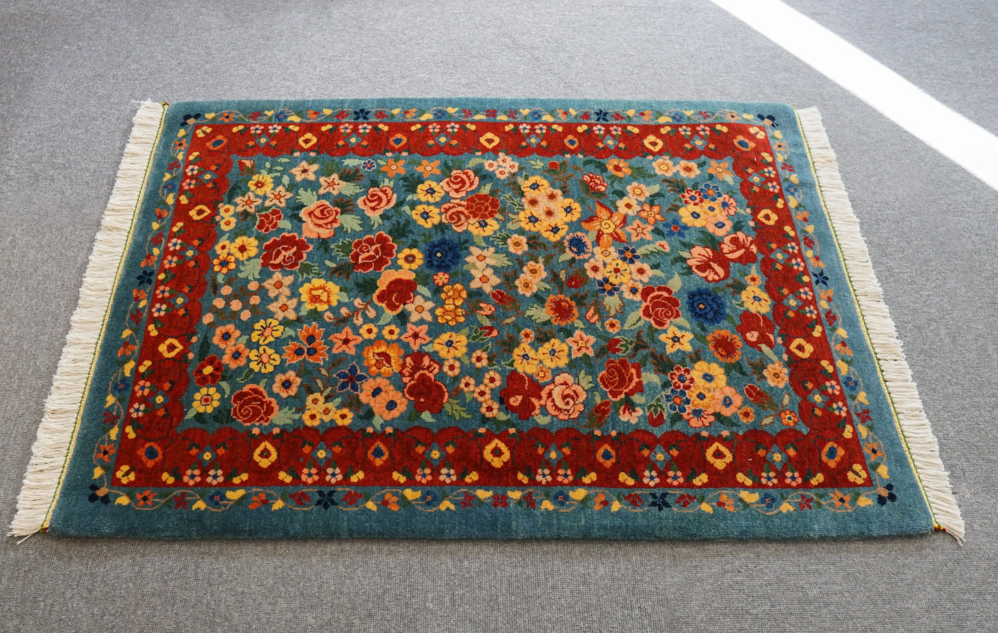 106×76cm ペルシャ バラミン産 手織り絨毯 Decorworks