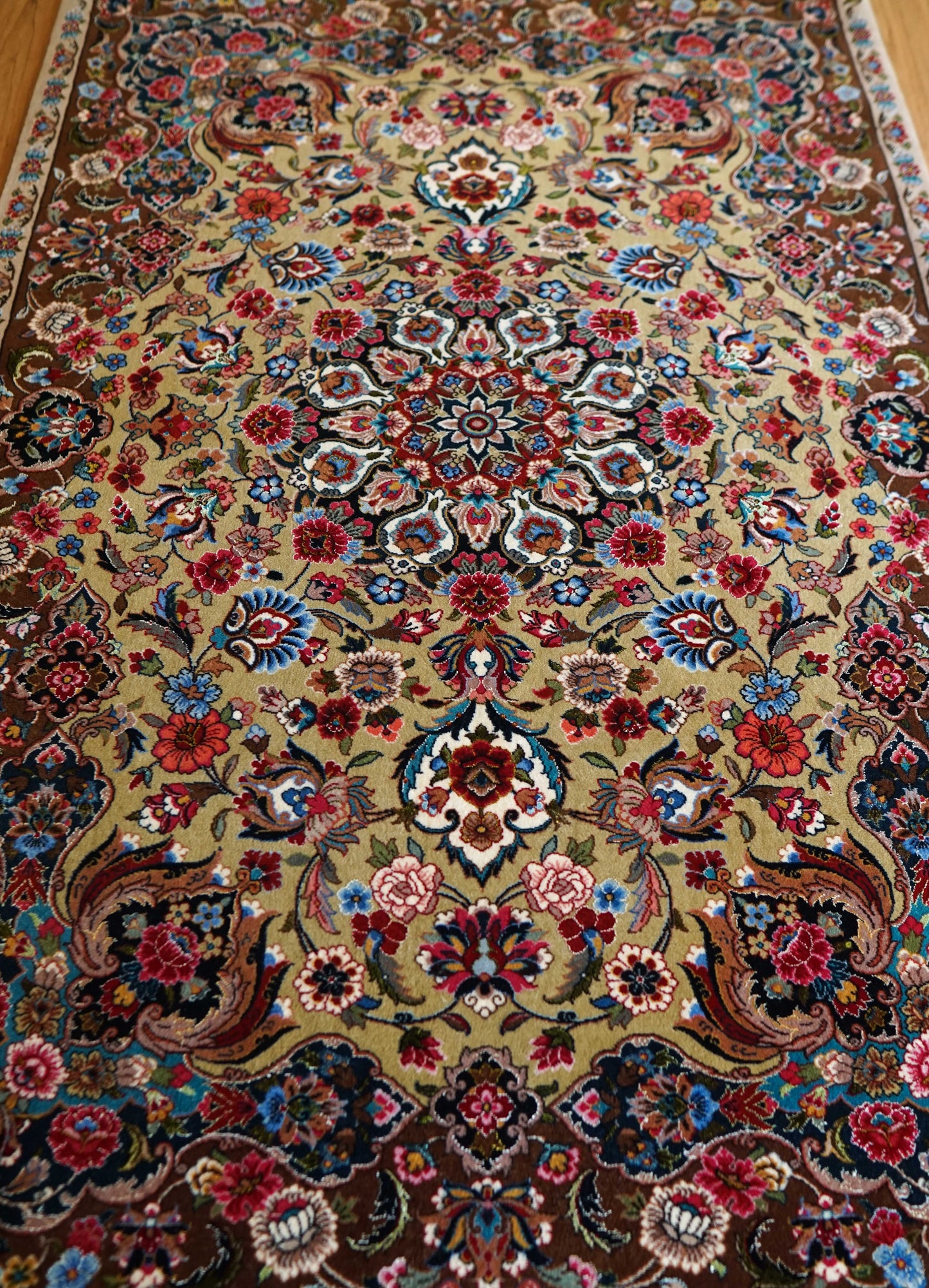 ペルシャ絨毯 イラーム産 約162×104cm|コルクウール&シルク