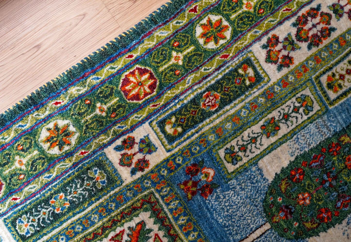 205×176cm ペルシャ手織りカシュクリギャッベ