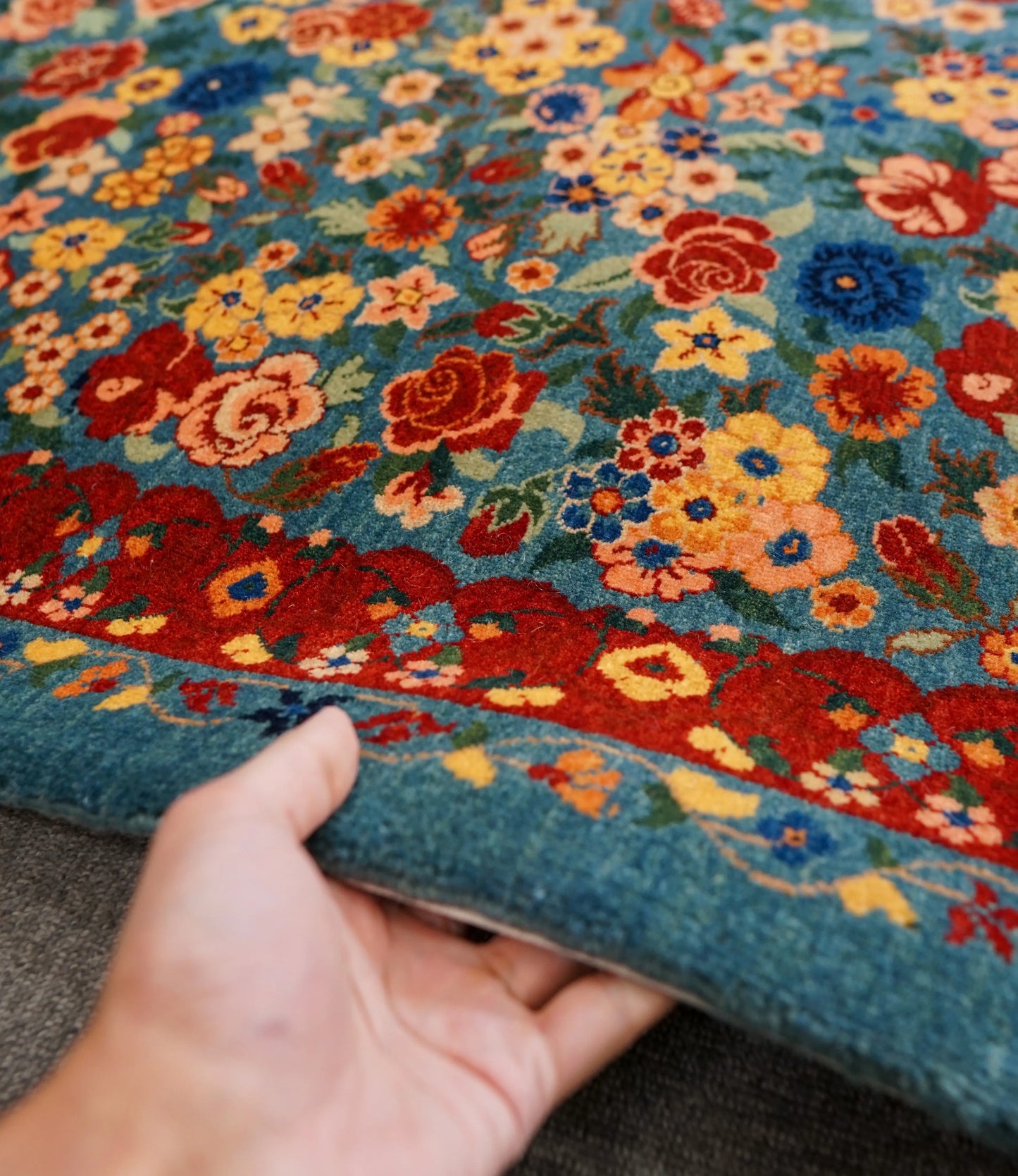 106×76cm ペルシャ バラミン産 手織り絨毯 Decorworks