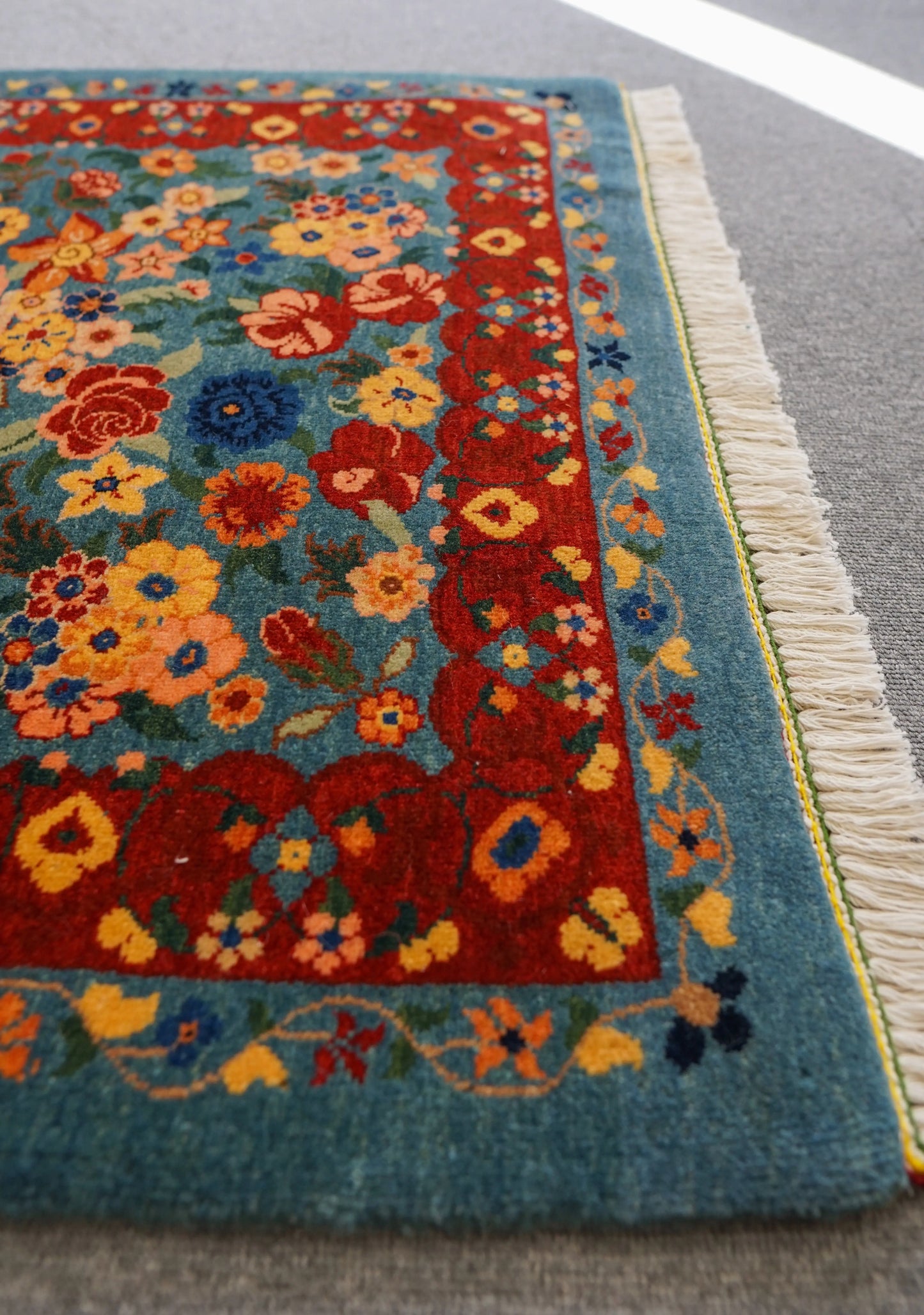 106×76cm ペルシャ バラミン産 手織り絨毯 Decorworks