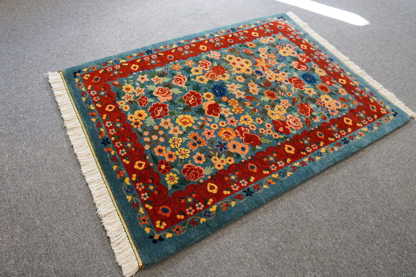 106×76cm ペルシャ バラミン産 手織り絨毯 Decorworks