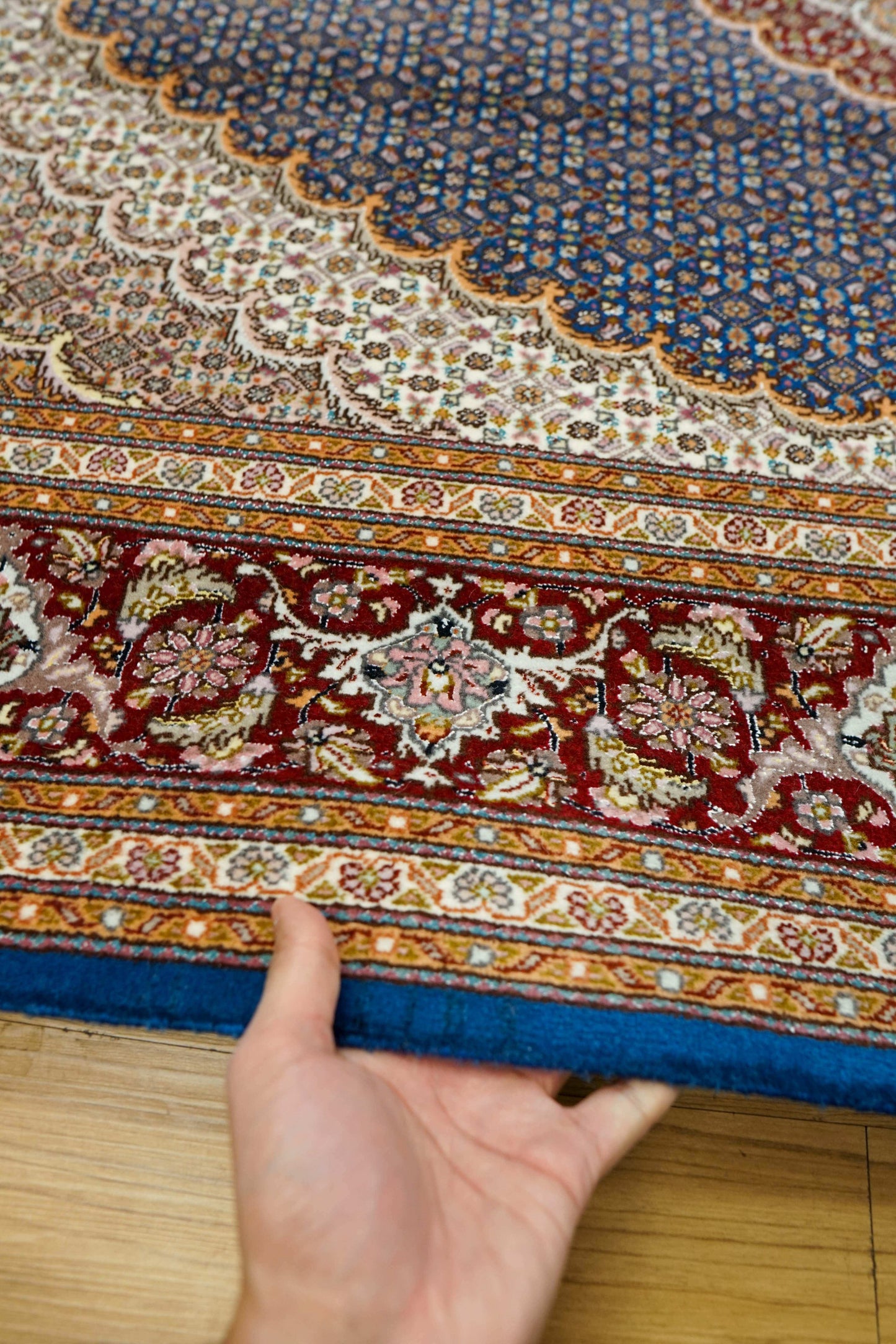 232×167cm 手織り ペルシャ絨毯 タブリーズ産 50RAJ