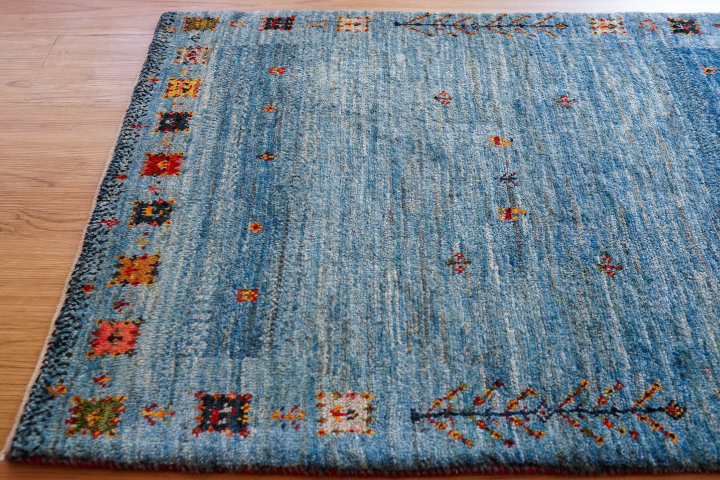 手織りペルシャ カシュクリ ギャッベ リズバフトギヤべ 103×67cm