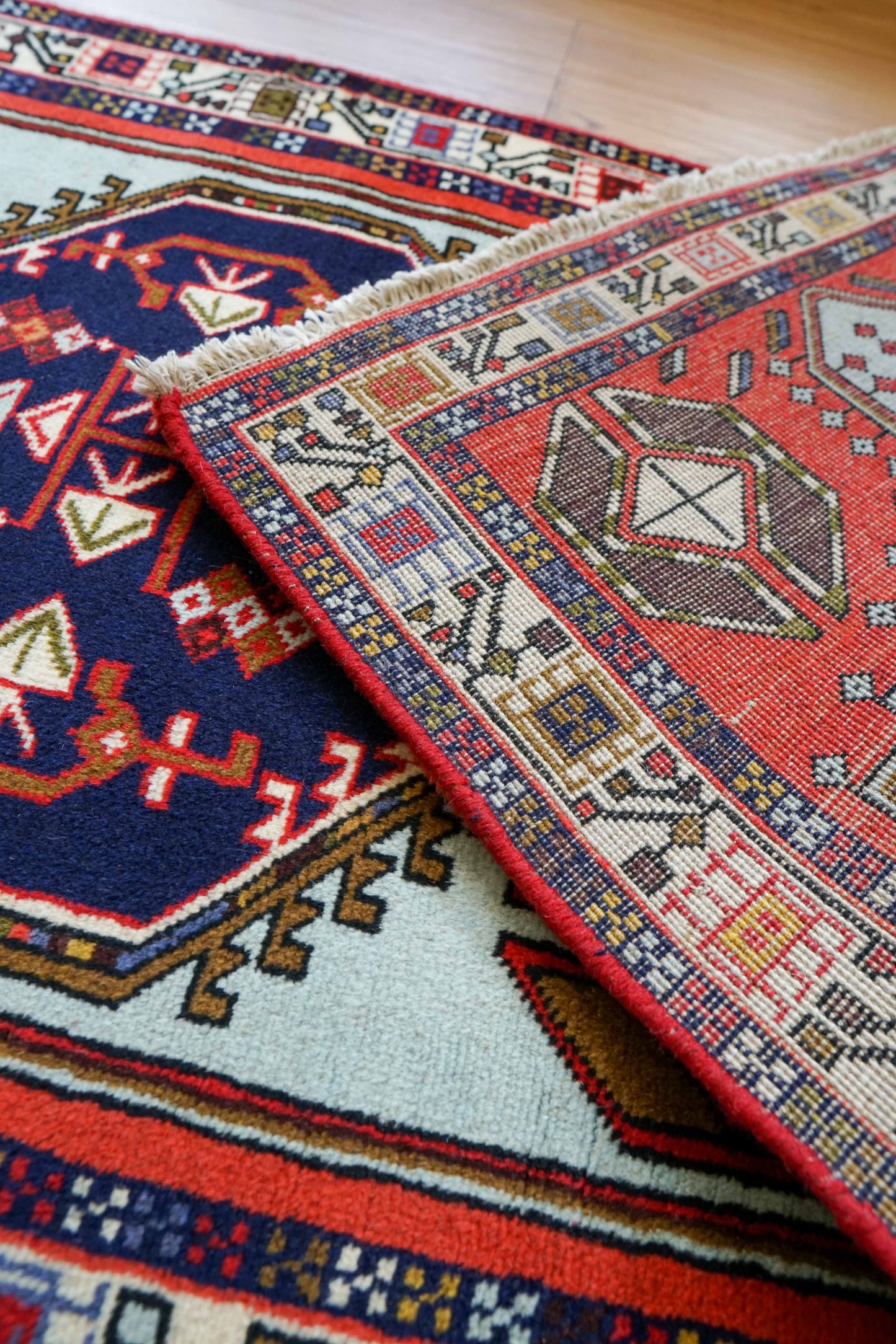 ペルシャ手織り絨毯 アルデビルラグ ランナー 315×72cm