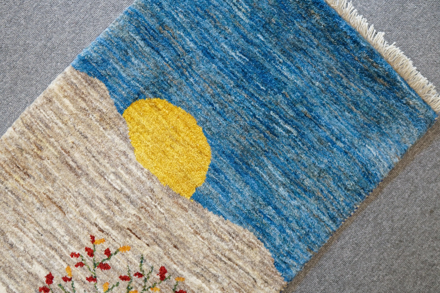 148×49cm【ペルシャ手織りカシュクリギャッベ] リズ バフト ギャッベ 手織り絨毯 Decorworks