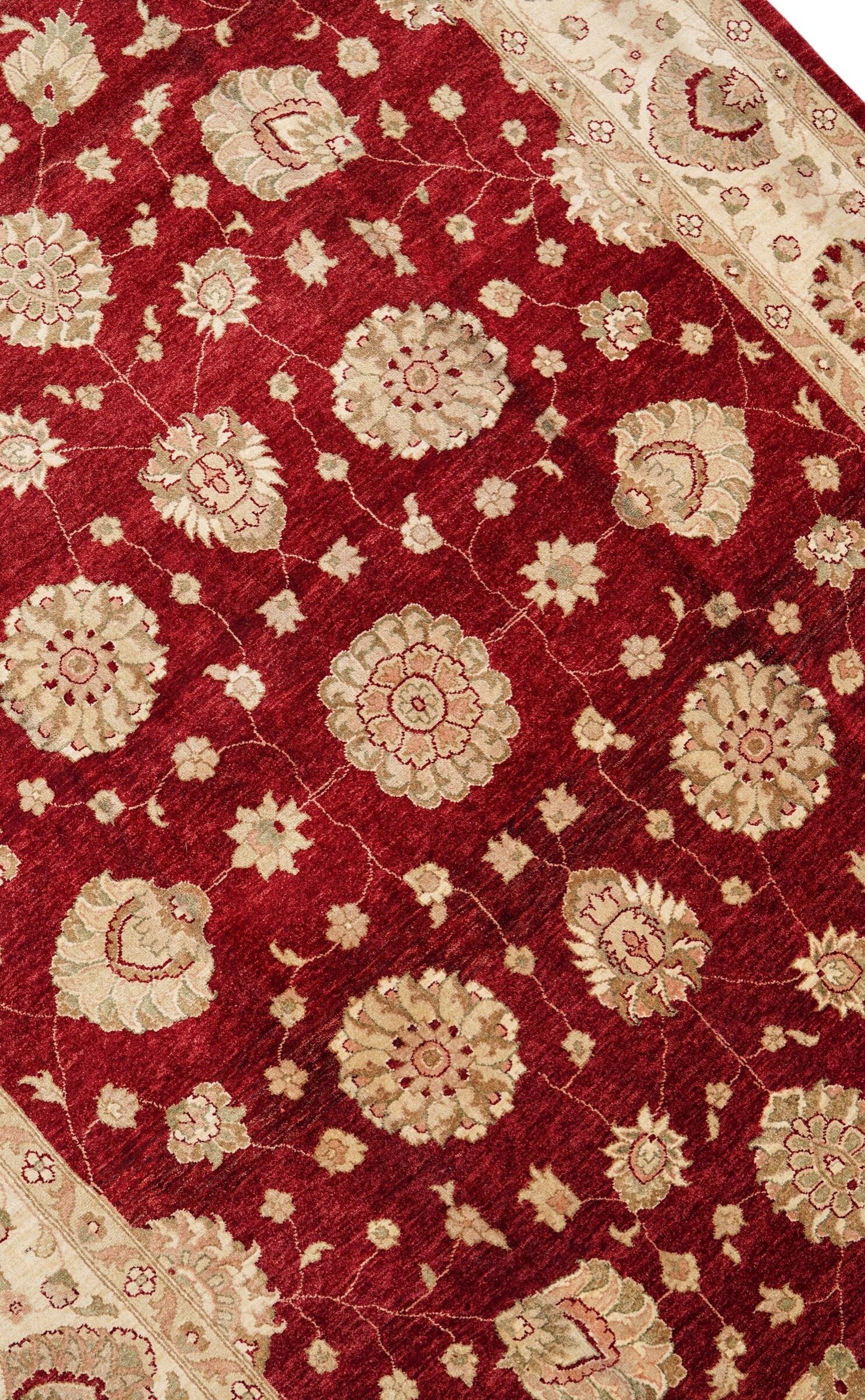  385×255cm パキスタン絨毯 ガゼニウール 手織り ダブルノット