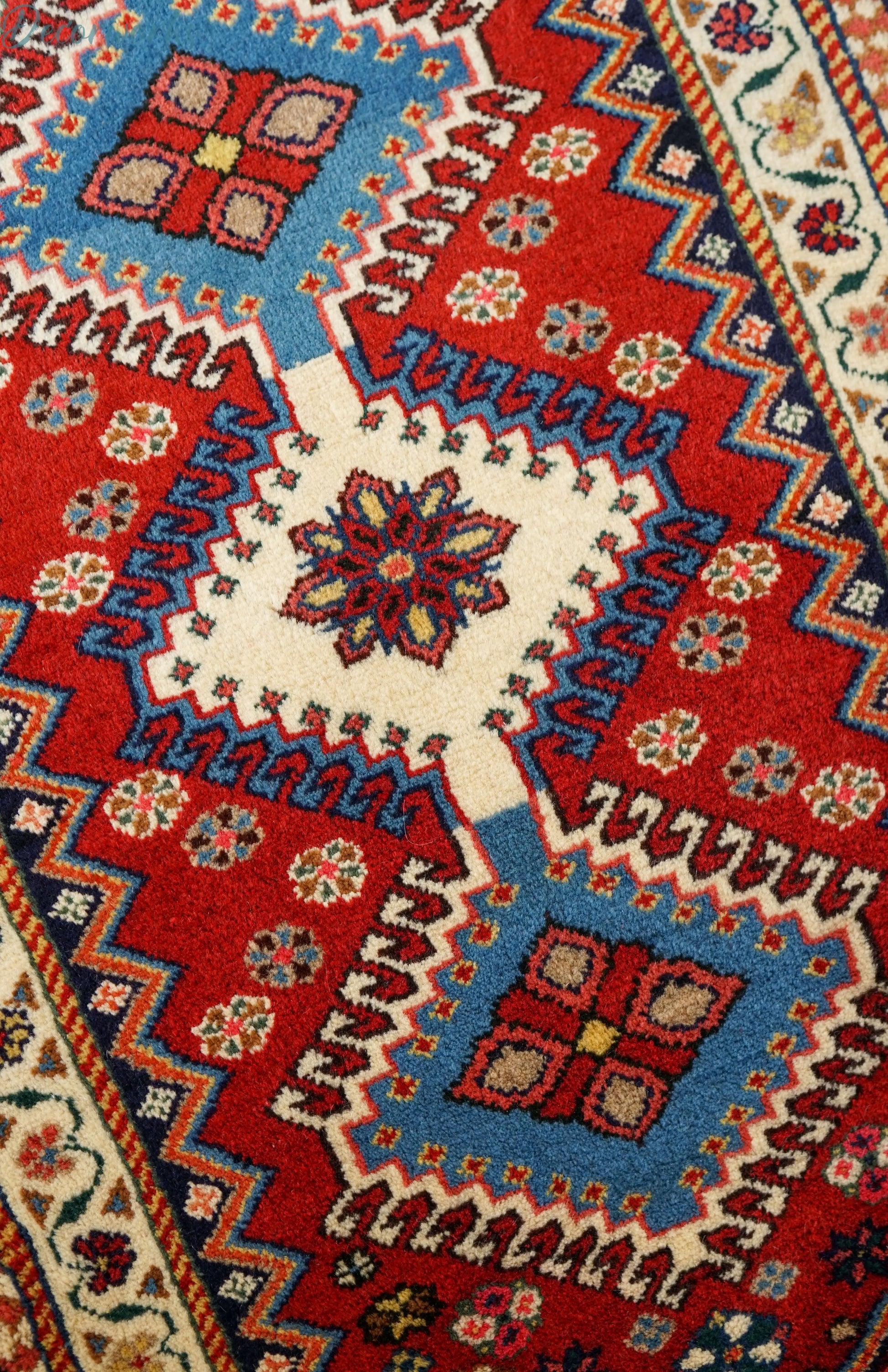 100×62cm ペルシャ絨毯 ヤラメ Decorworks