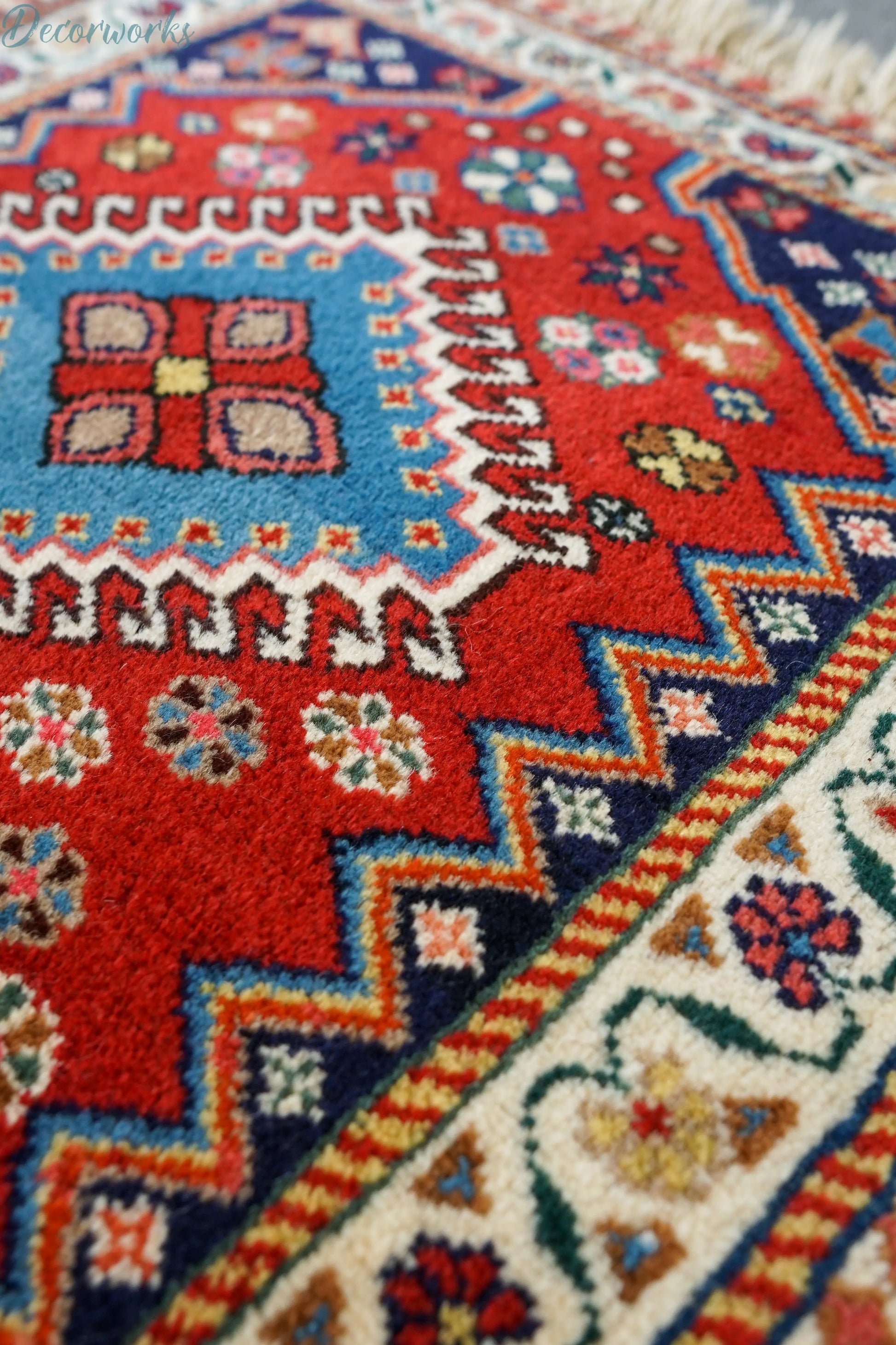 100×62cm ペルシャ絨毯 ヤラメ Decorworks