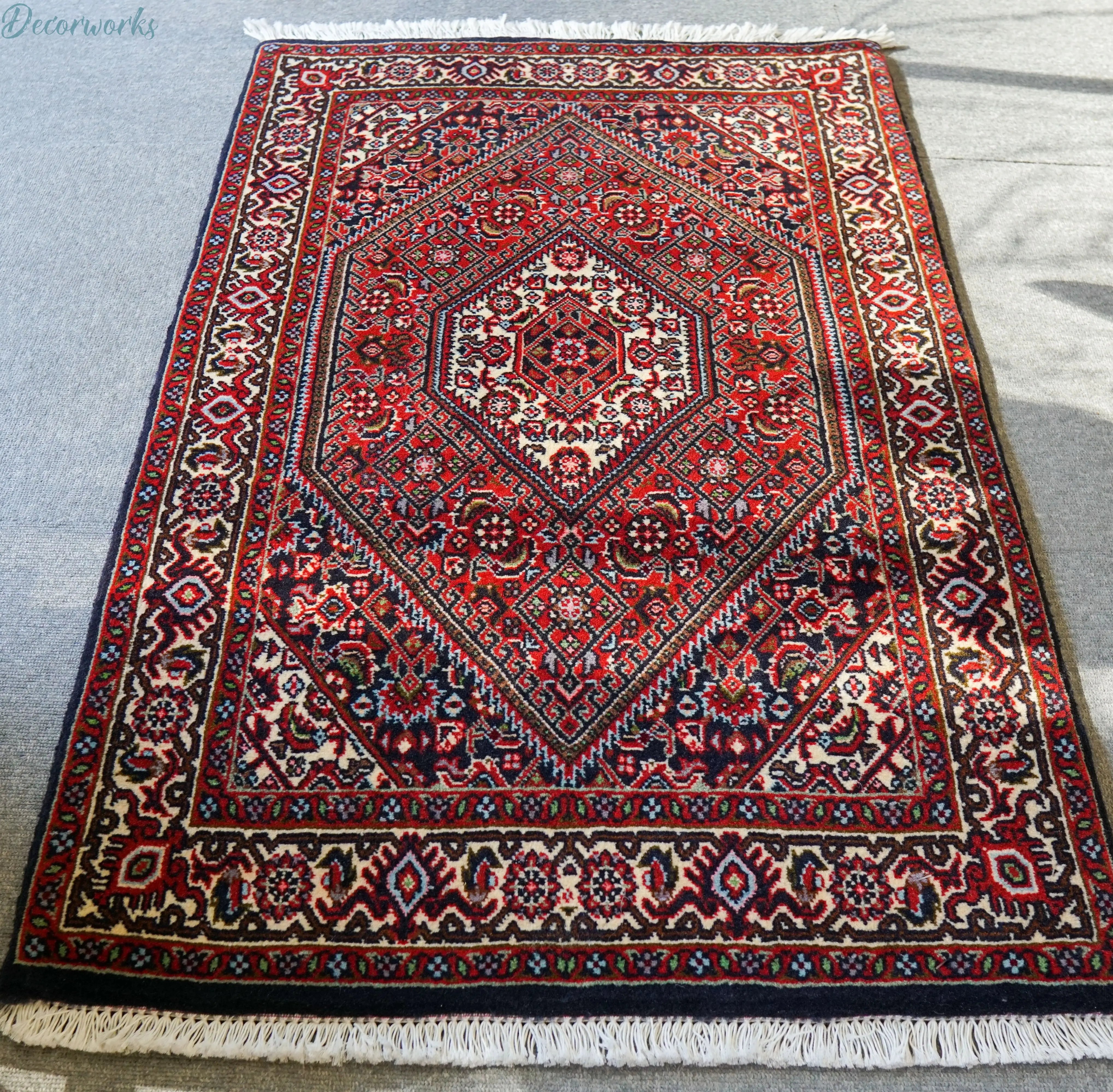 105×70cm ペルシャ 手織り絨毯 ビジャール産 - Decorworks