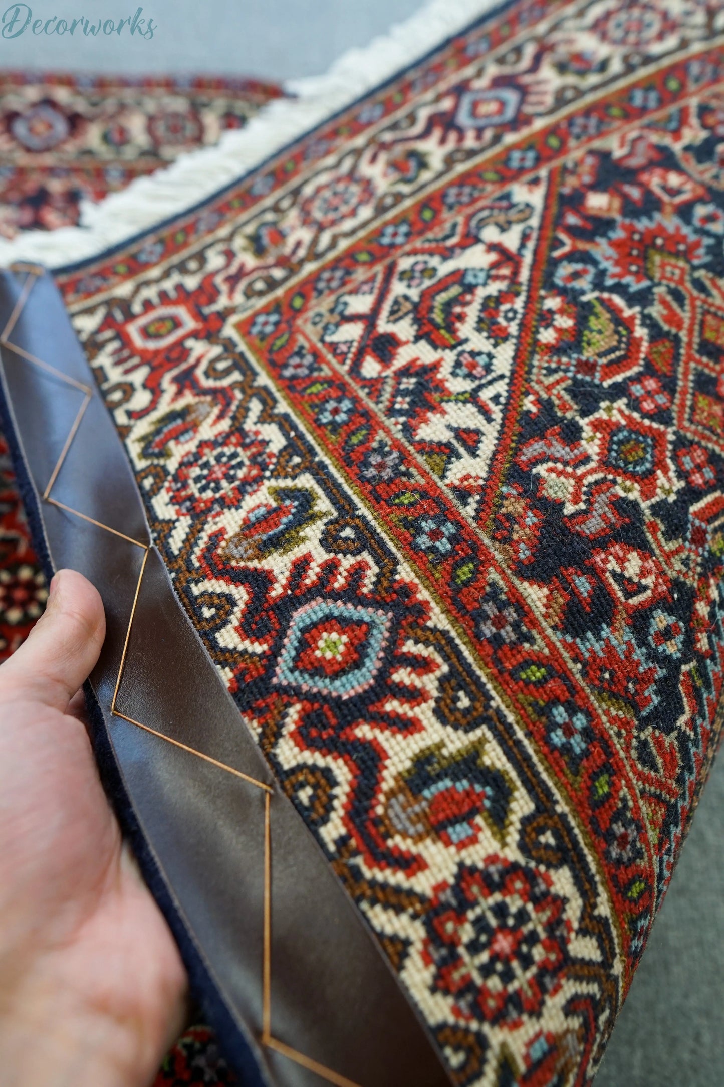 105×70cm　ペルシャ 手織り絨毯 ビジャール産 Decorworks