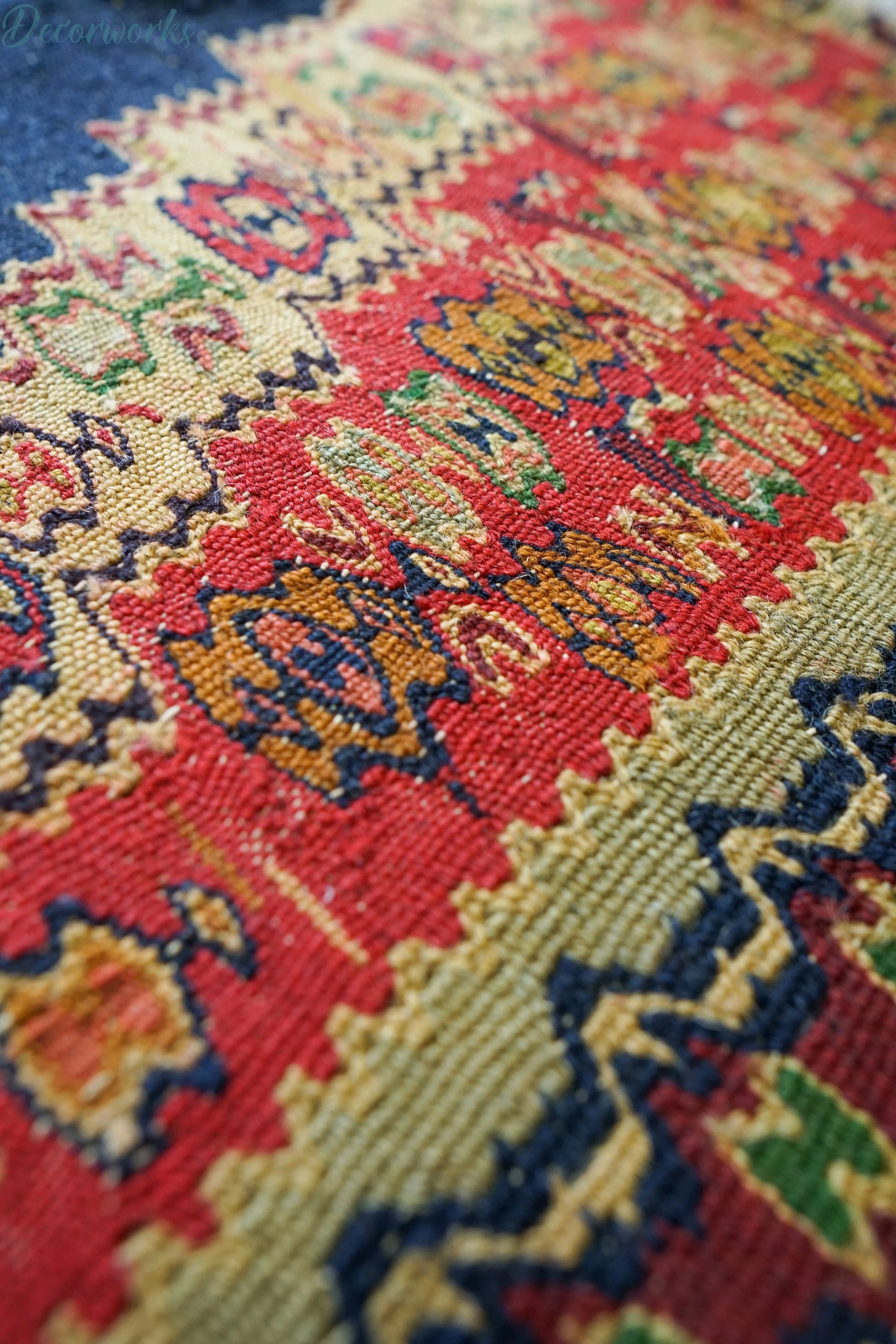 110×81cm セネ サナンダジ 手織り手織りオールドキリム - Decorworks