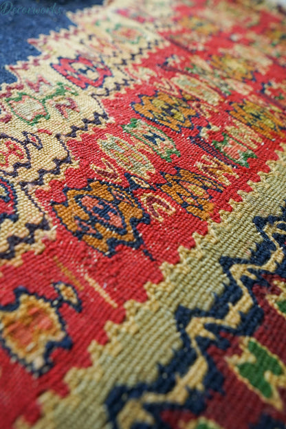 110×81cm セネ サナンダジ 手織り手織りオールドキリム - Decorworks
