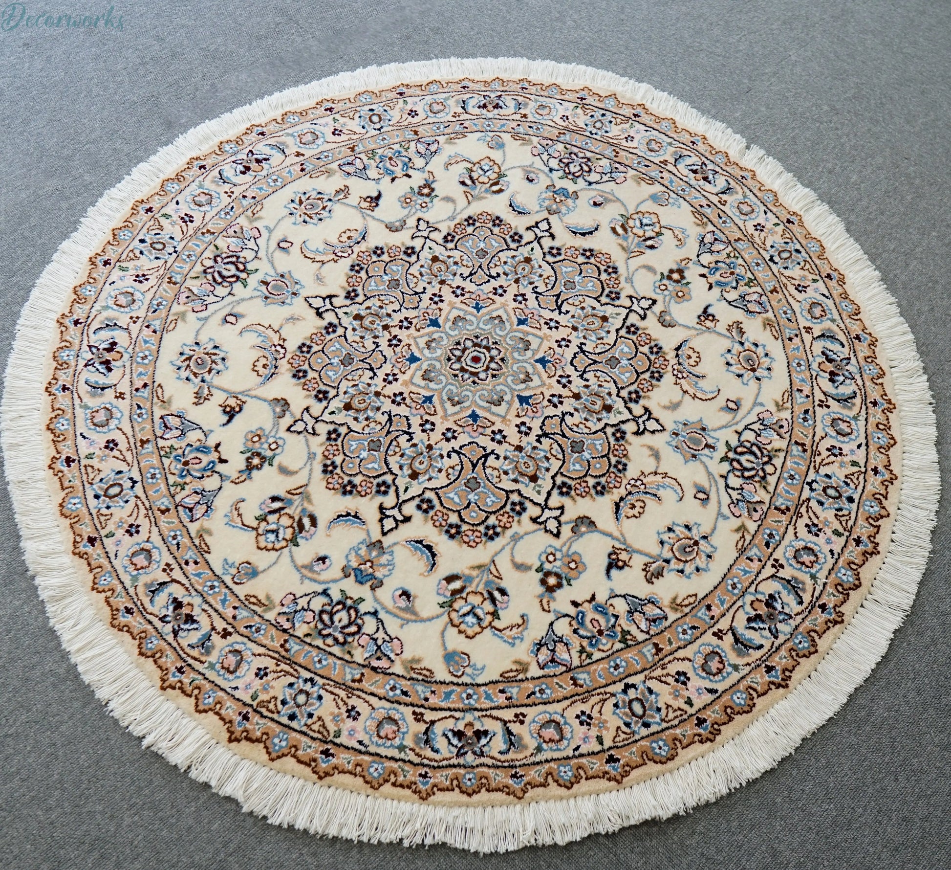 110cm 丸　ペルシャ手織り絨毯　 Decorworks