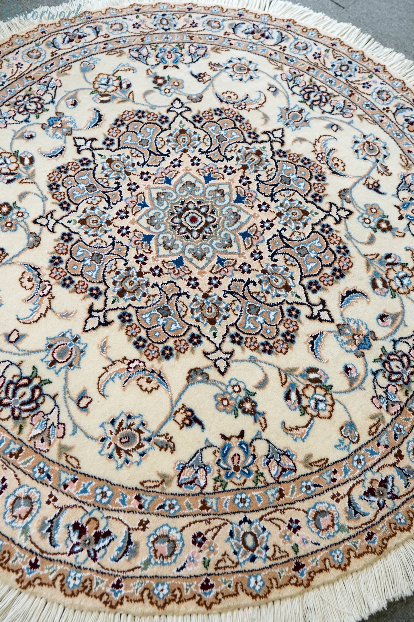 110cm 丸　ペルシャ手織り絨毯　 Decorworks