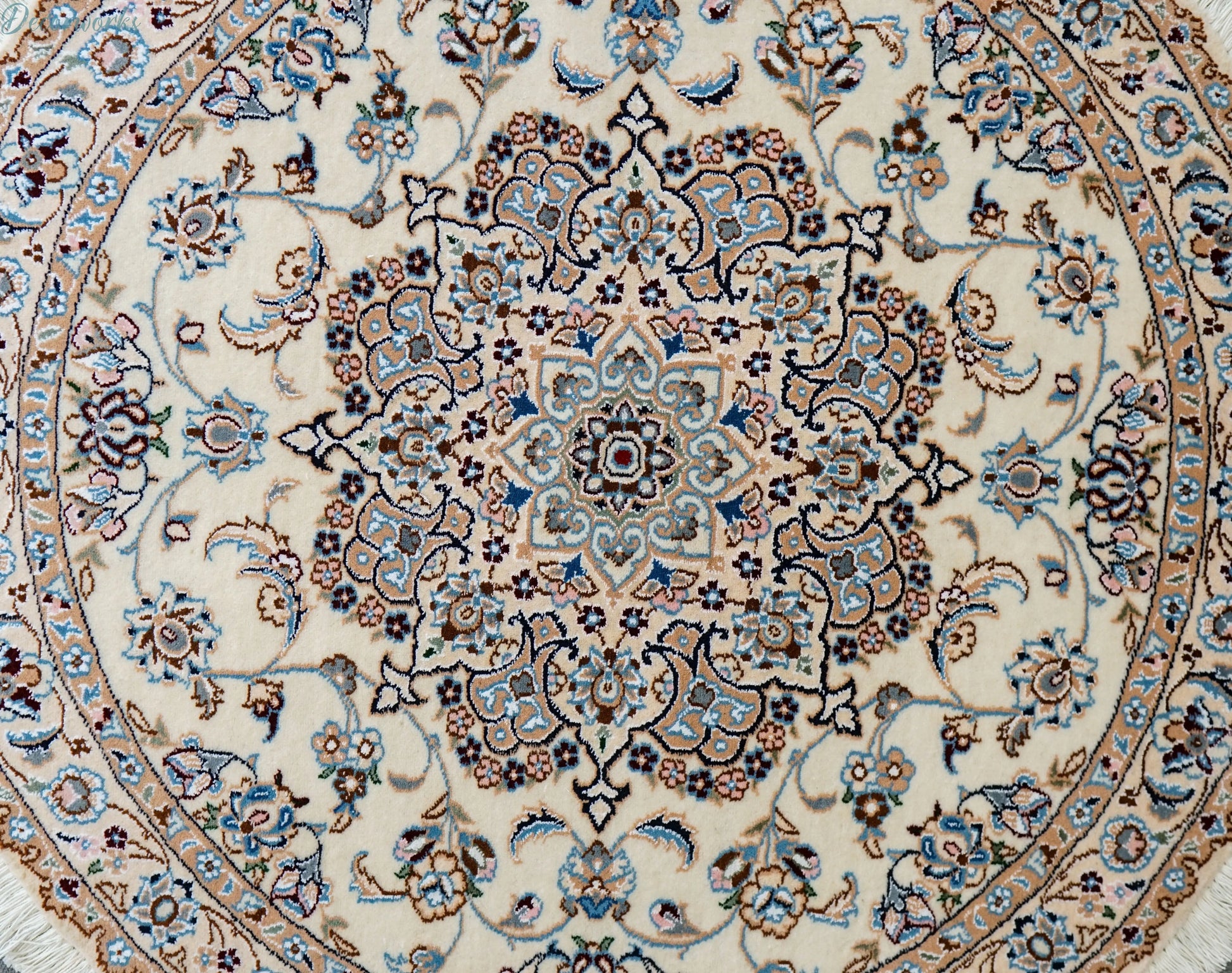110cm 丸　ペルシャ手織り絨毯　 Decorworks