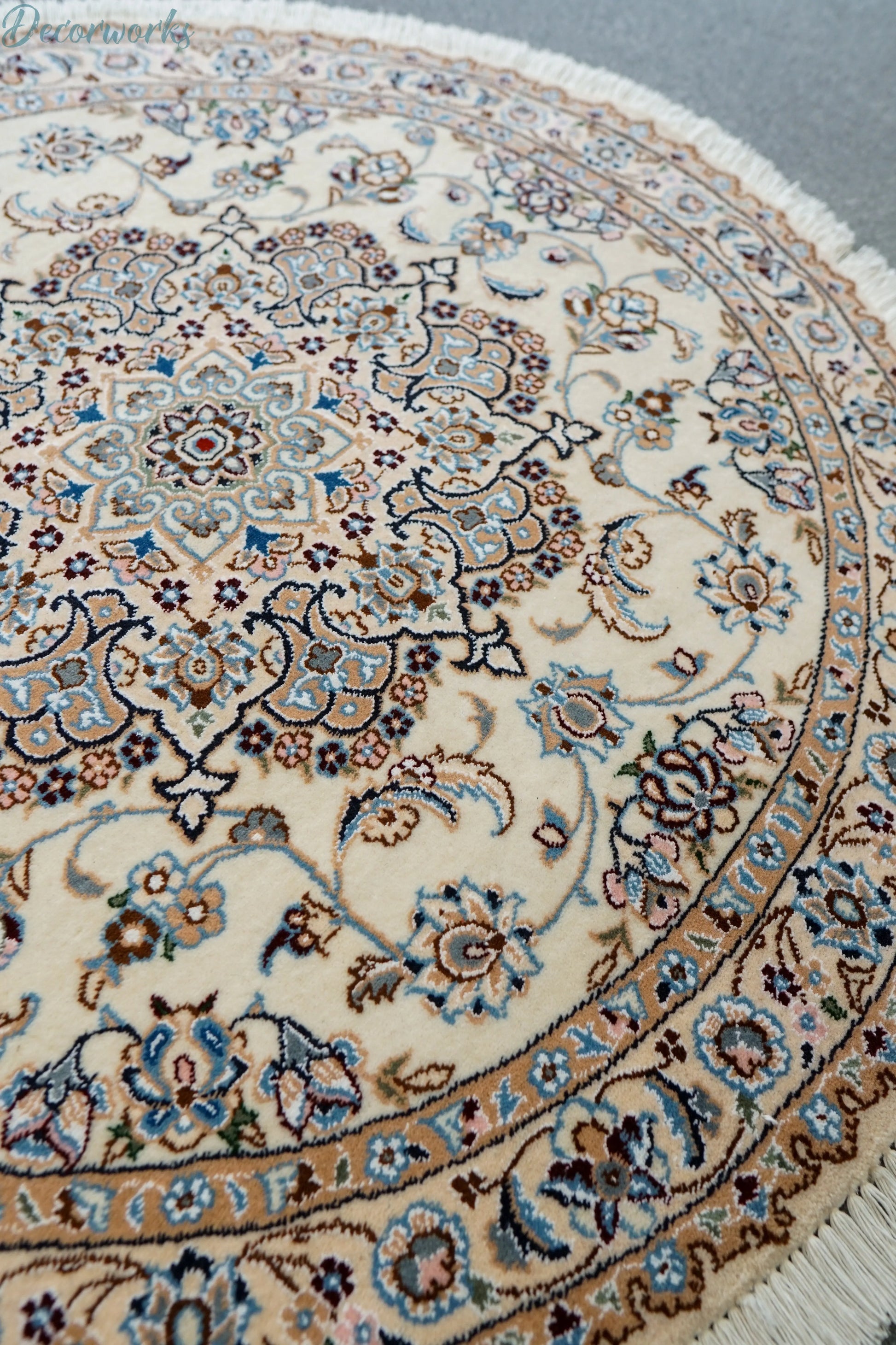110cm 丸　ペルシャ手織り絨毯　 Decorworks