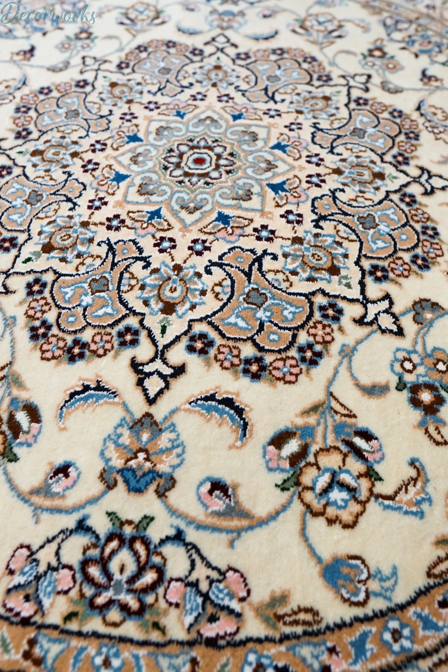 110cm 丸　ペルシャ手織り絨毯　 Decorworks