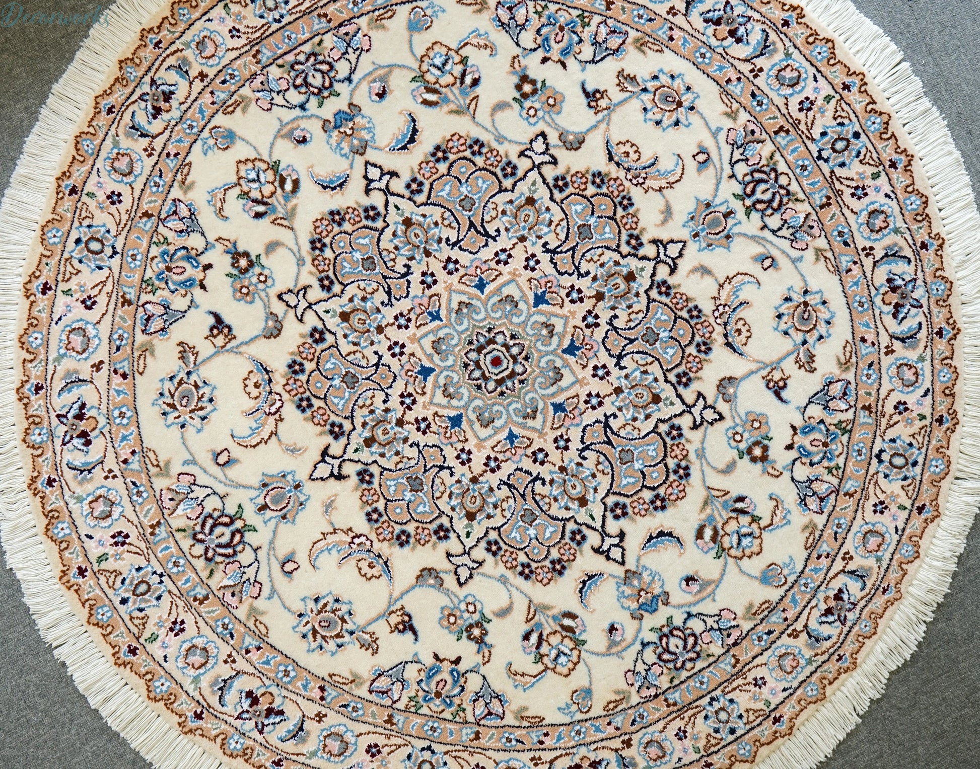 110cm 丸　ペルシャ手織り絨毯　 Decorworks