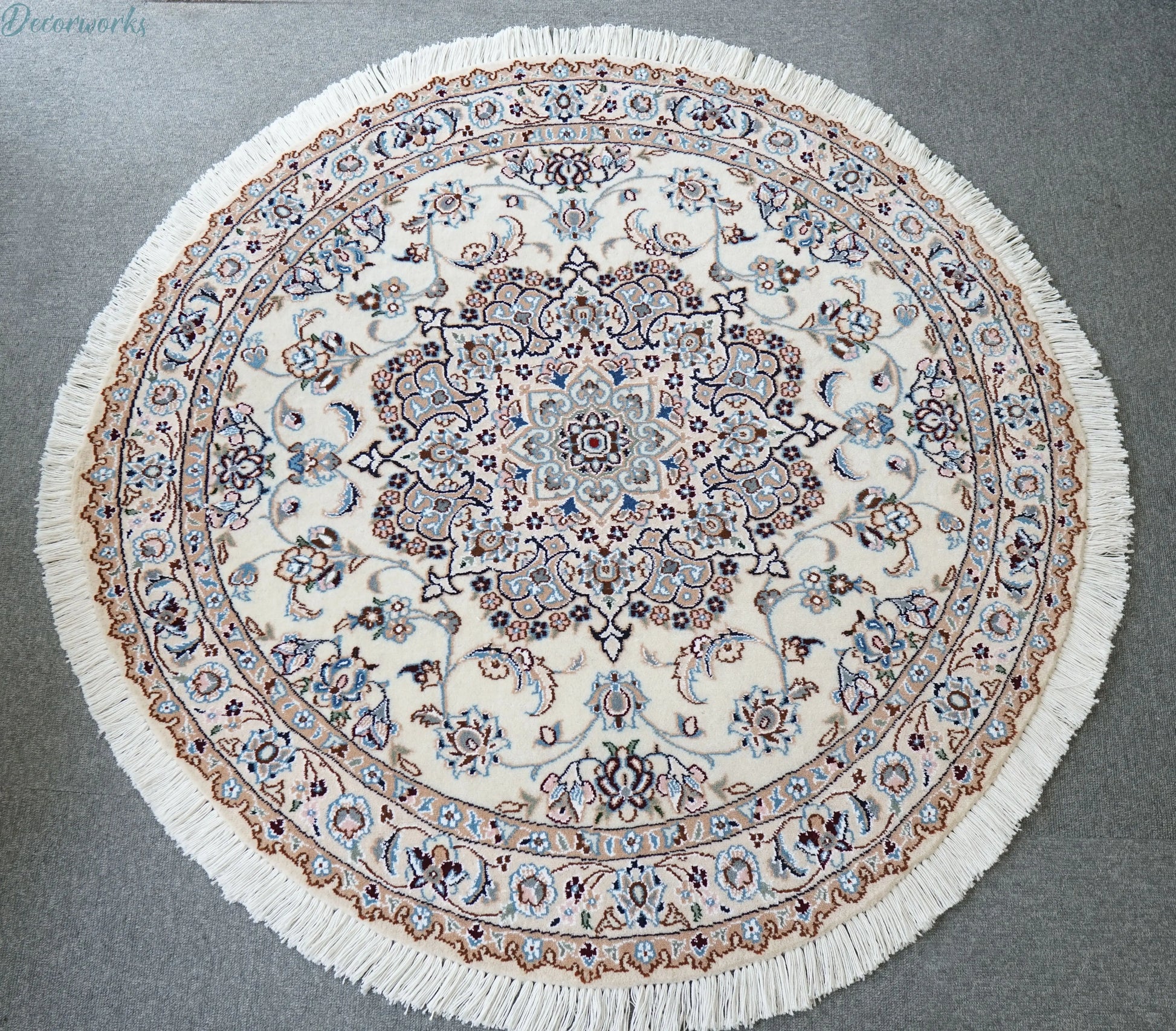 110cm 丸　ペルシャ手織り絨毯　 Decorworks