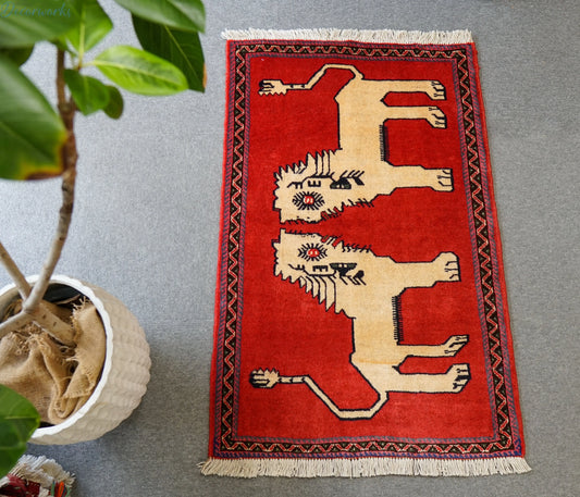 110x70cm 手織り ペルシャ絨毯　　オルードカシュカイ族 Decorworks