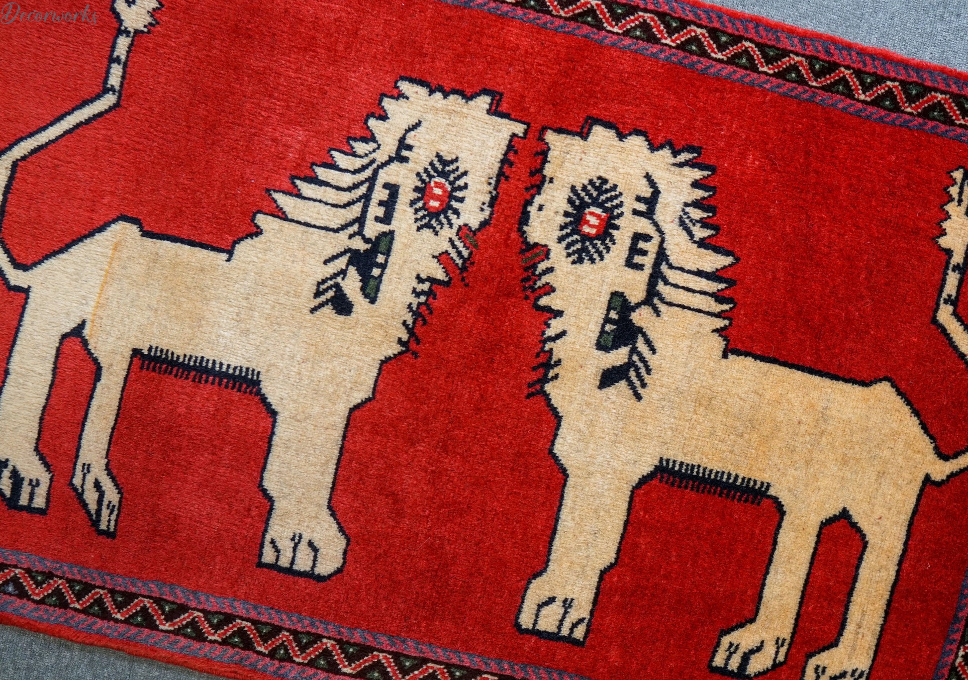 110x70cm 手織り ペルシャ絨毯　　オルードカシュカイ族 Decorworks