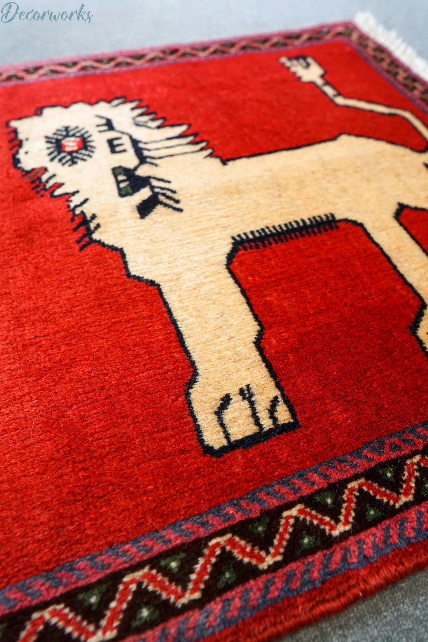 110x70cm 手織り ペルシャ絨毯　　オルードカシュカイ族 Decorworks
