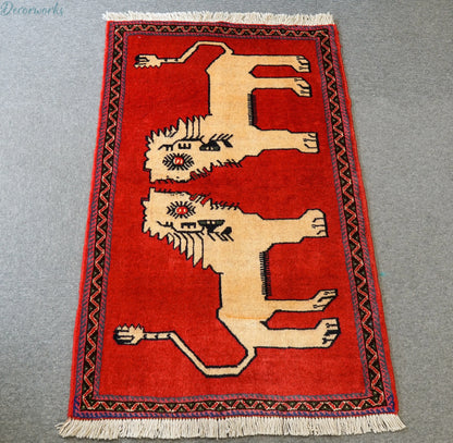 110x70cm 手織り ペルシャ絨毯　　オルードカシュカイ族 Decorworks