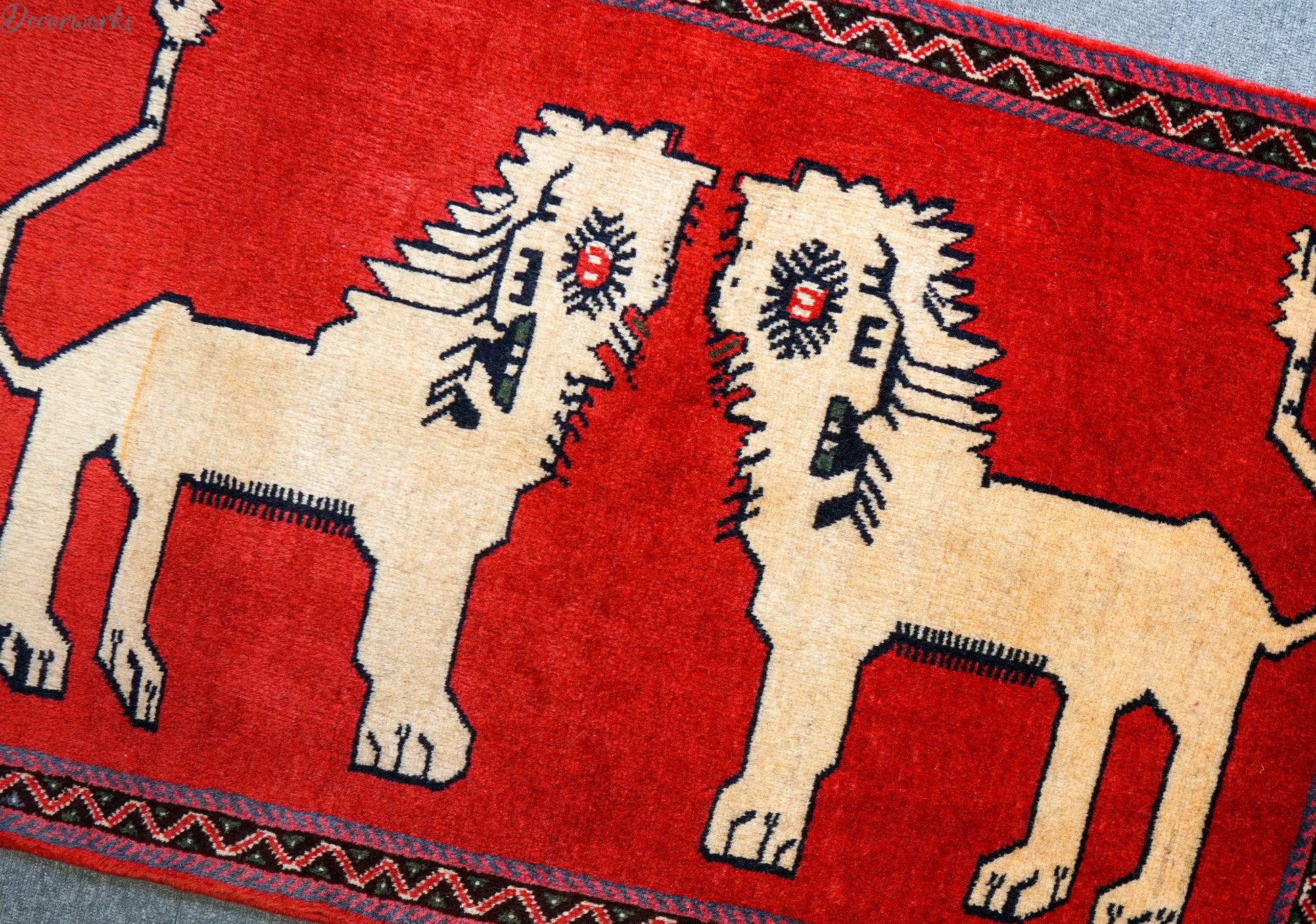 110x70cm 手織り ペルシャ絨毯　　オルードカシュカイ族 Decorworks