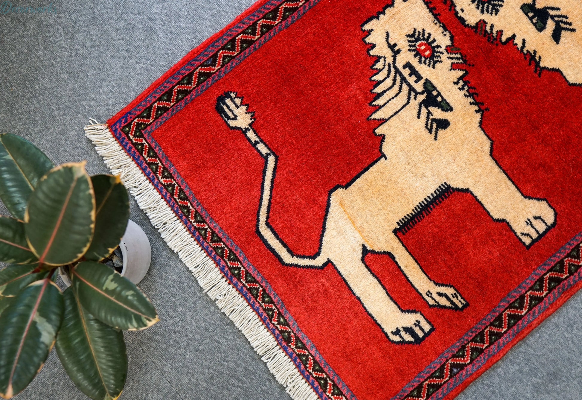 110x70cm 手織り ペルシャ絨毯　　オルードカシュカイ族 Decorworks