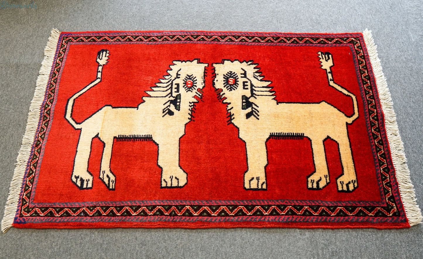 110x70cm 手織り ペルシャ絨毯　　オルードカシュカイ族 Decorworks