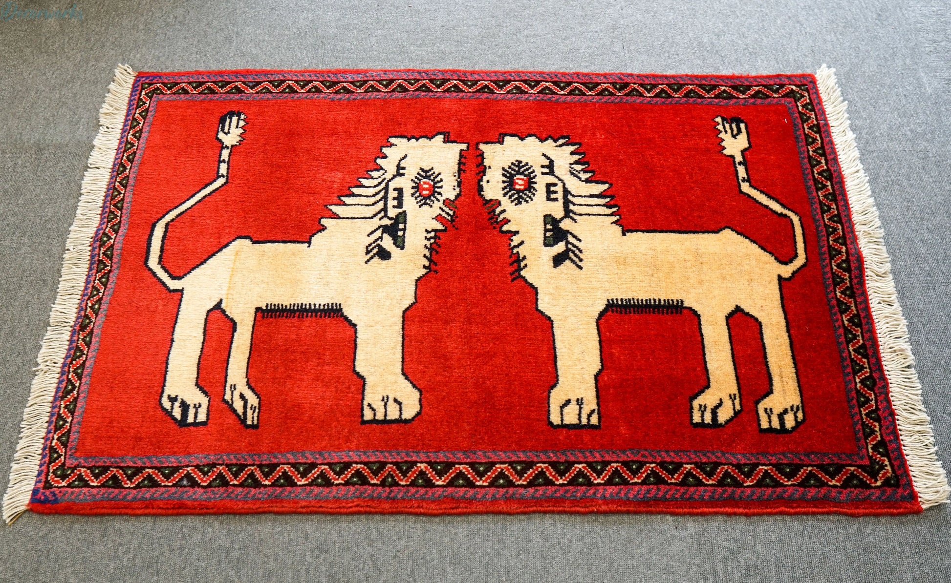 110x70cm 手織り ペルシャ絨毯　　オルードカシュカイ族 Decorworks