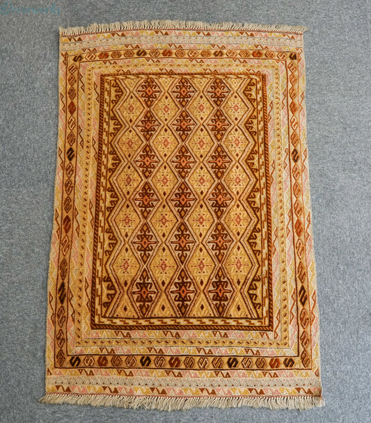 115×76cm　手織りマシュワニキリム Decorworks