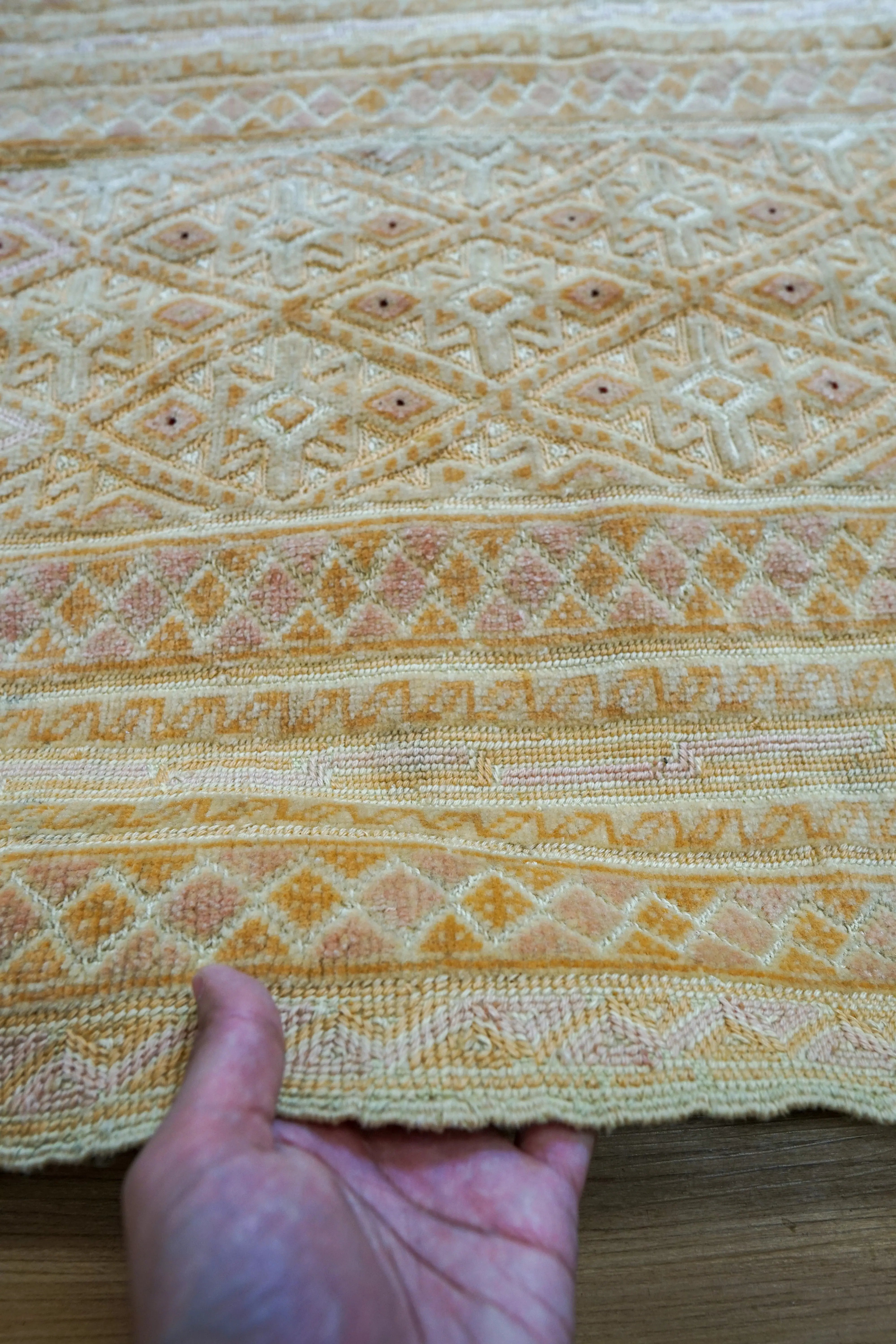 115cm × 76cm アフガニスタン マシュワニキリム 手織り絨毯 - Decorworks