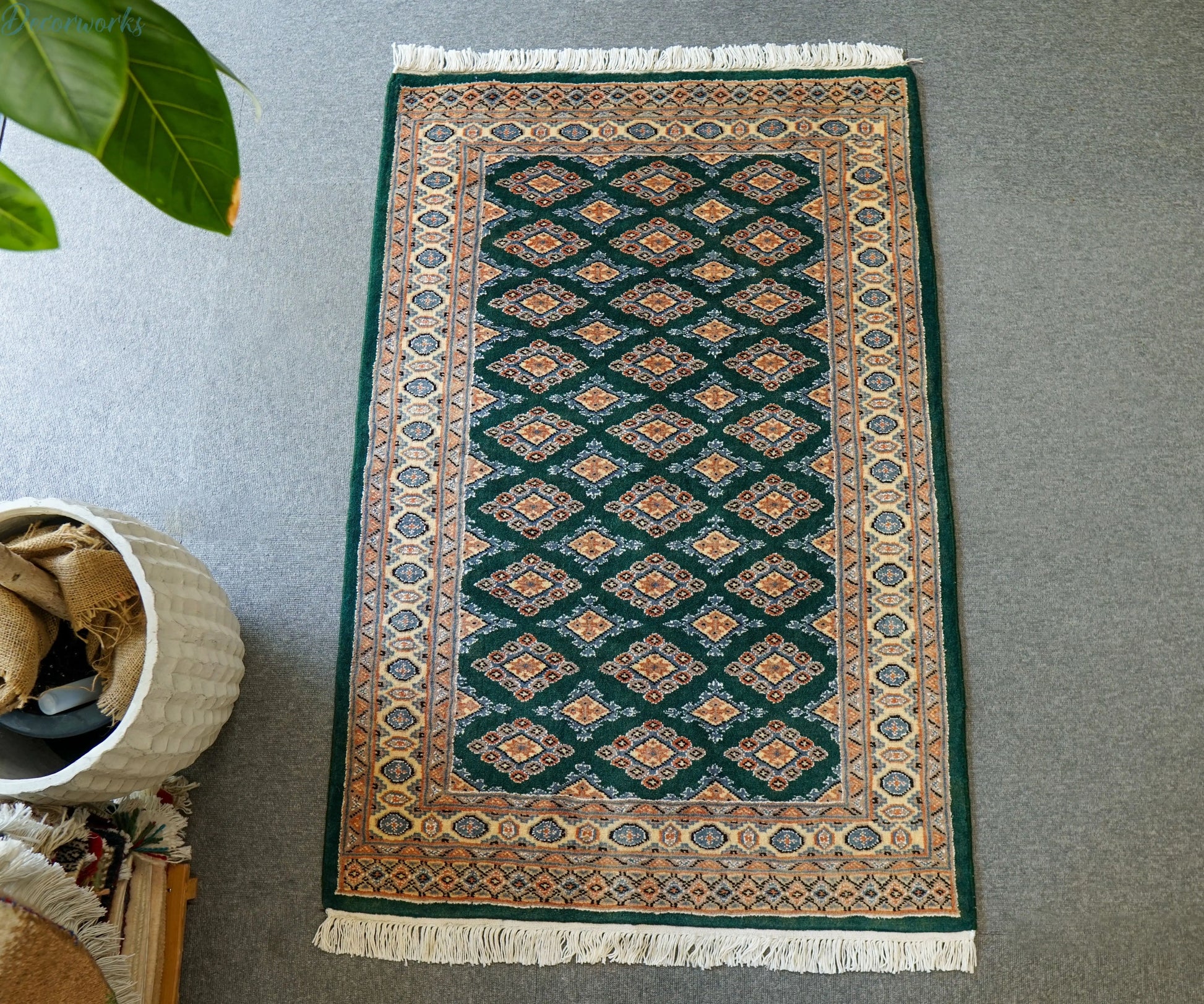 120×80cm パキスタン手織り絨毯 Decorworks