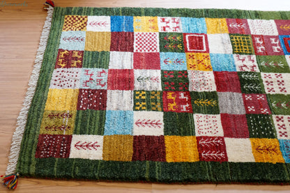 120×80cm ペルシャ手織りギャッベ Decorworks