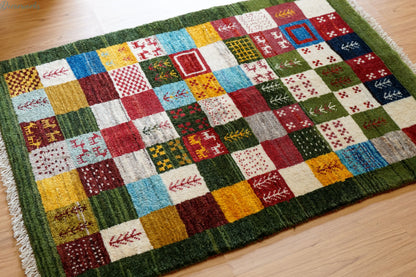 120×80cm ペルシャ手織りギャッベ Decorworks