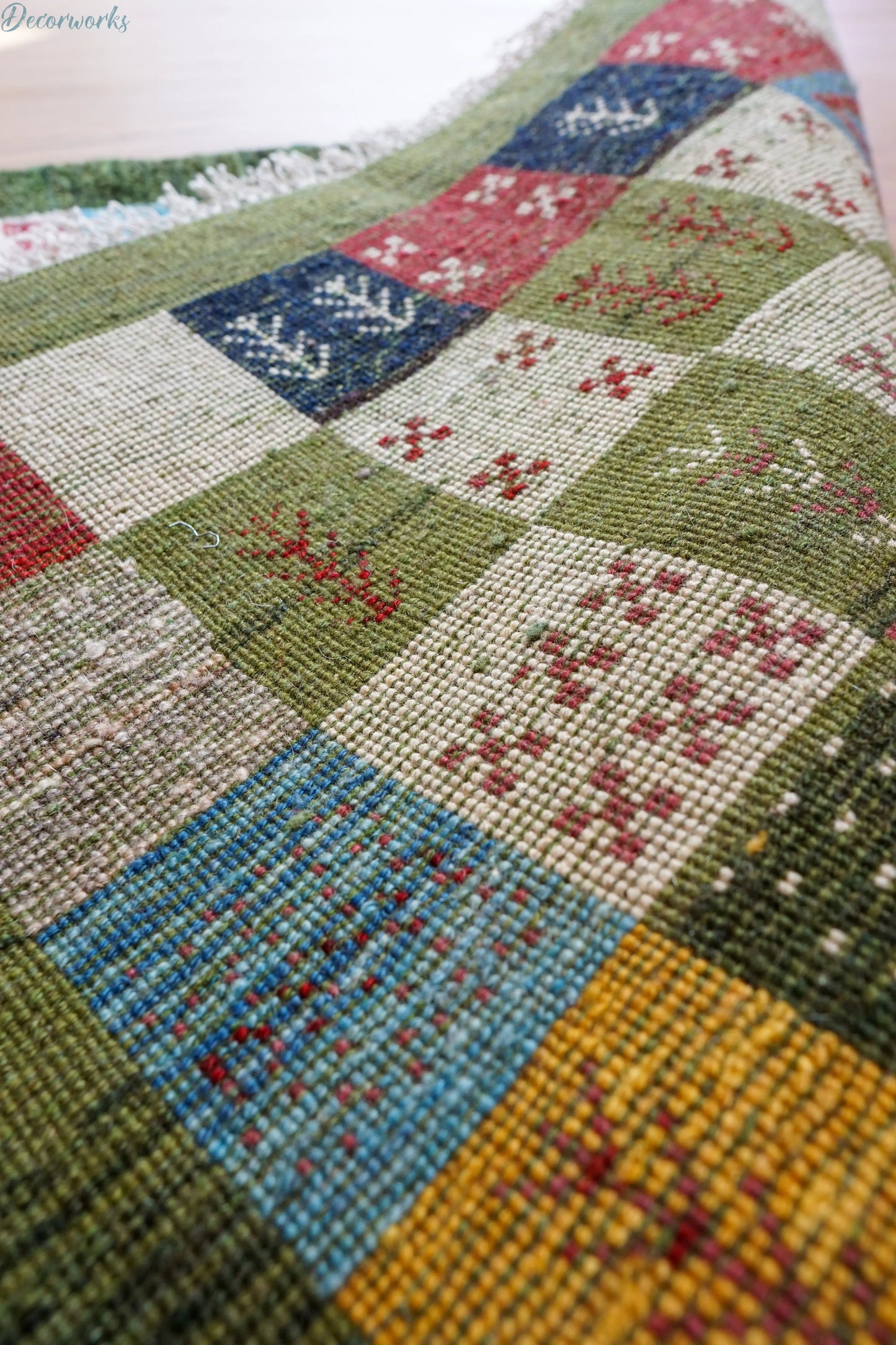 120×80cm ペルシャ手織りギャッベ Decorworks