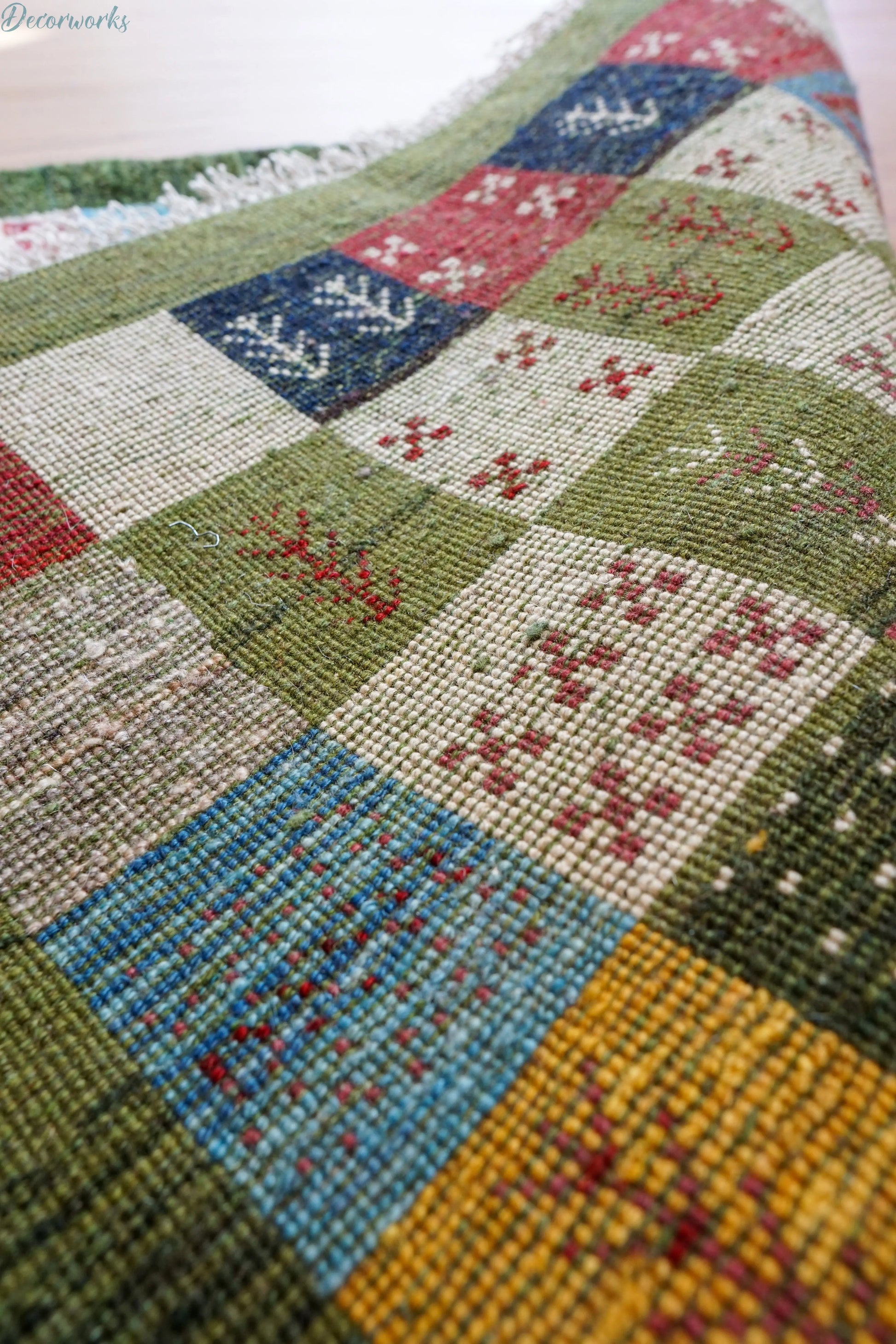 120×80cm ペルシャ手織りギャッベ Decorworks