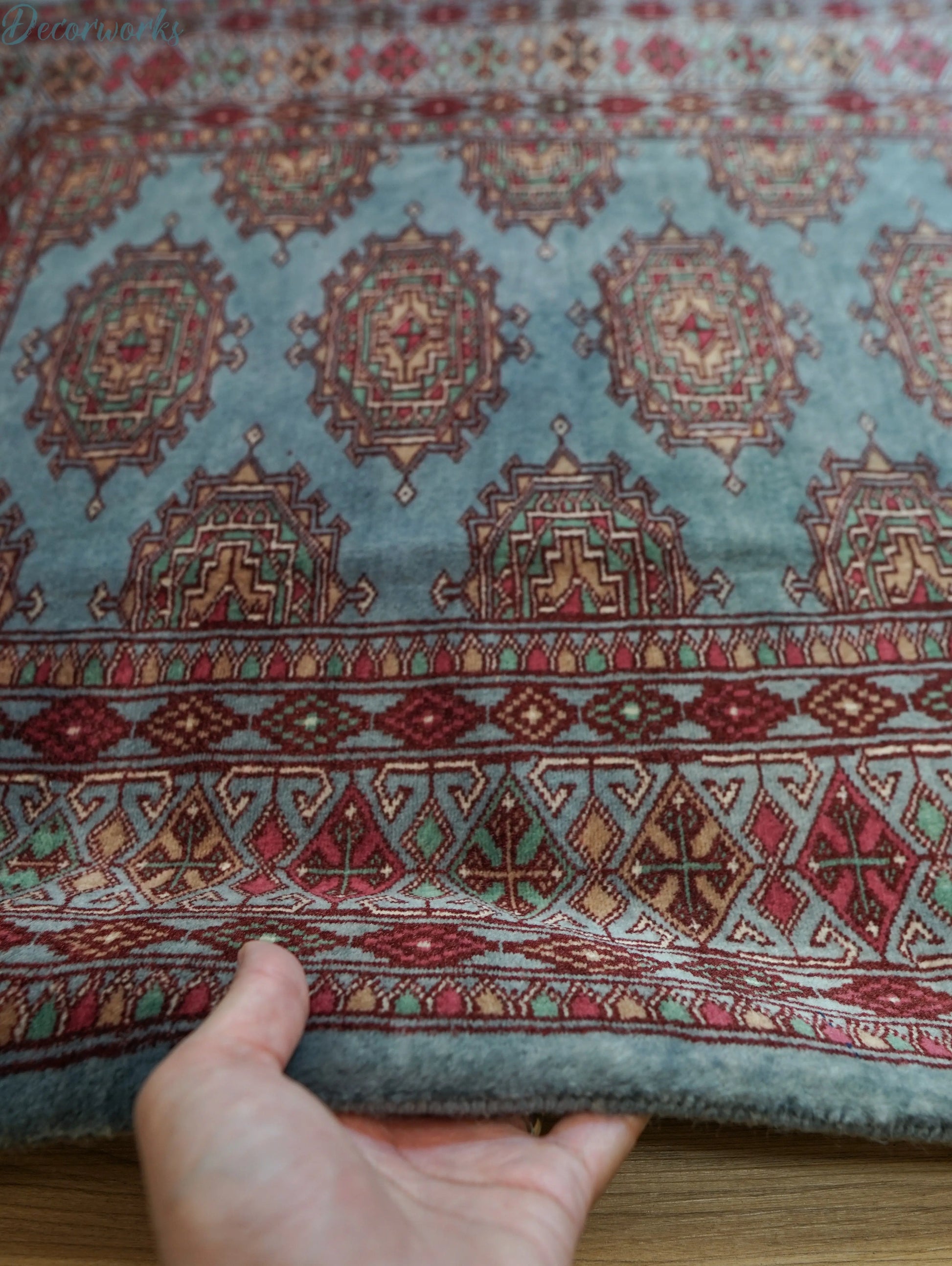 120×82cm パキスタン手織り絨毯 Decorworks