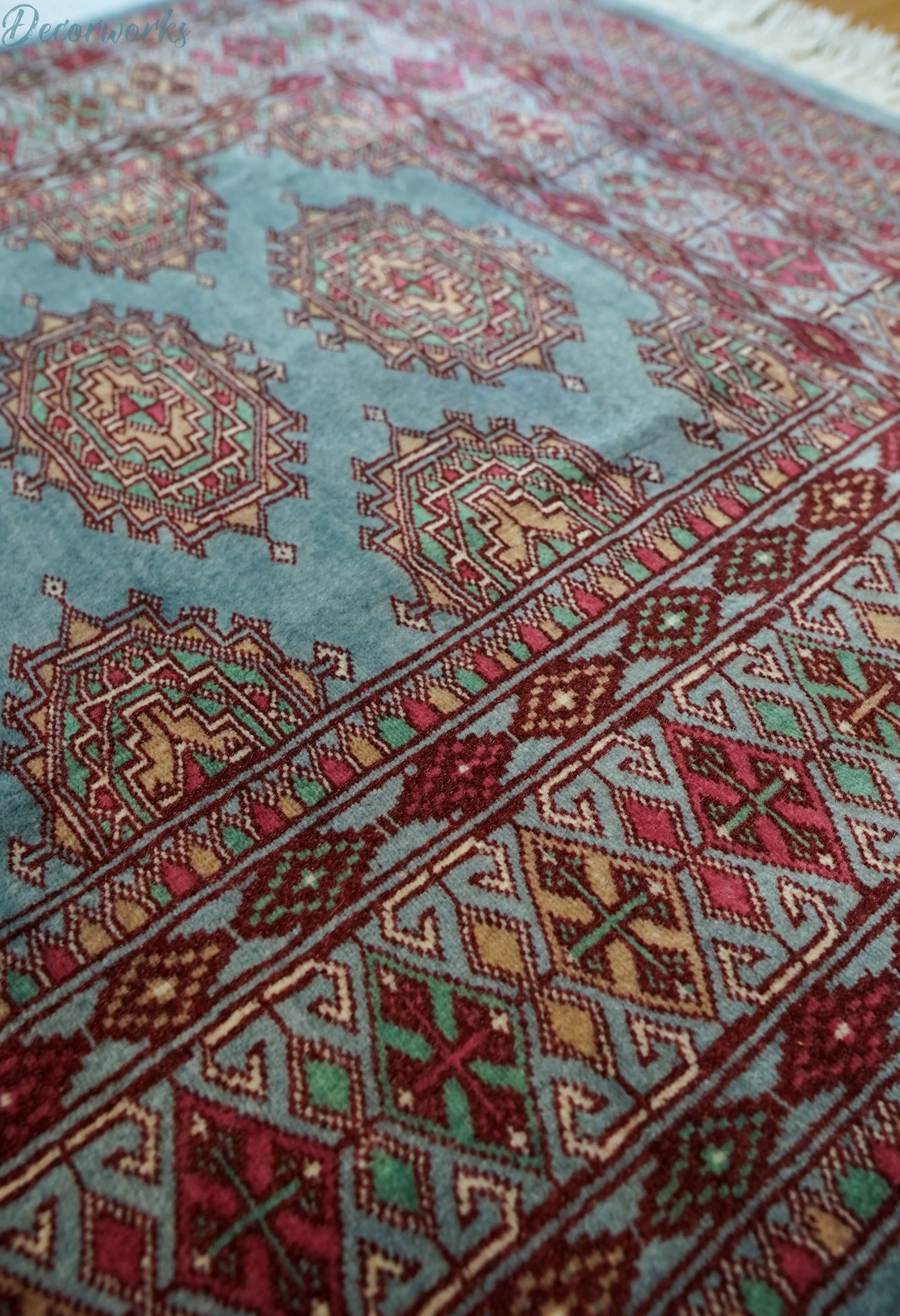 120×82cm パキスタン手織り絨毯 Decorworks