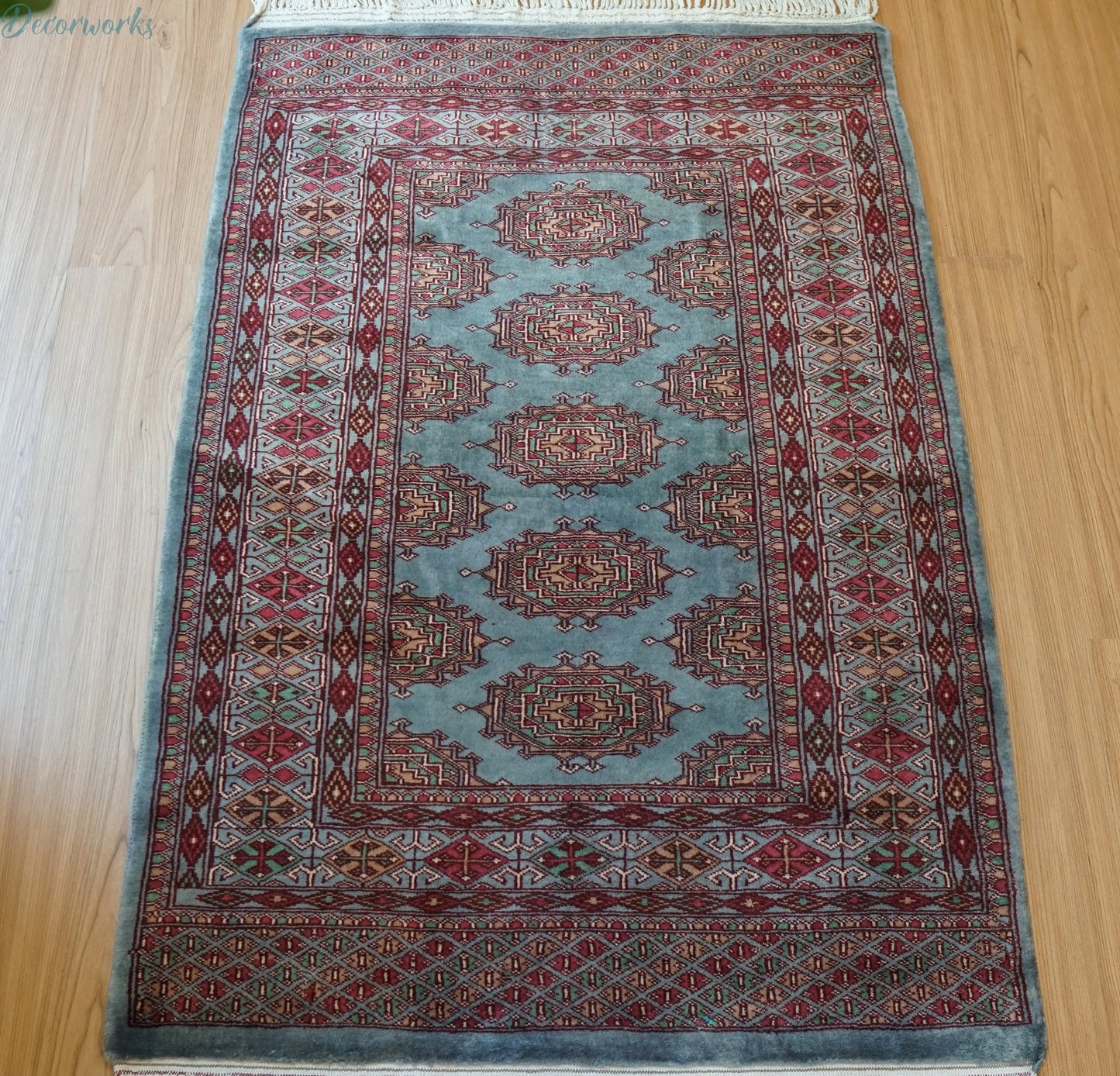 120×82cm パキスタン手織り絨毯 Decorworks