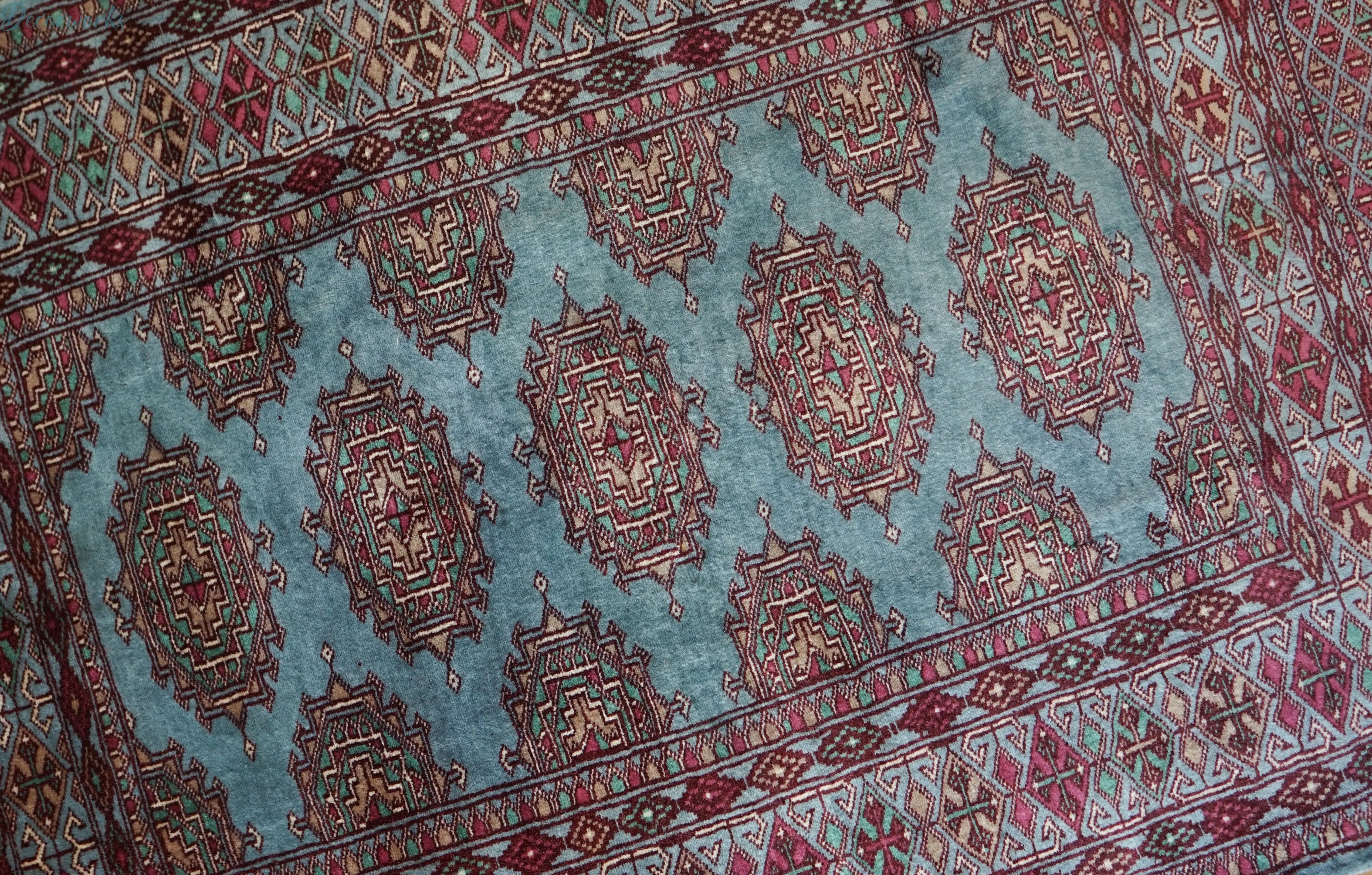 パキスタン手織り絨毯　122×82cm パキスタン絨毯 約64cm x 95cm｜SATHI RUGS