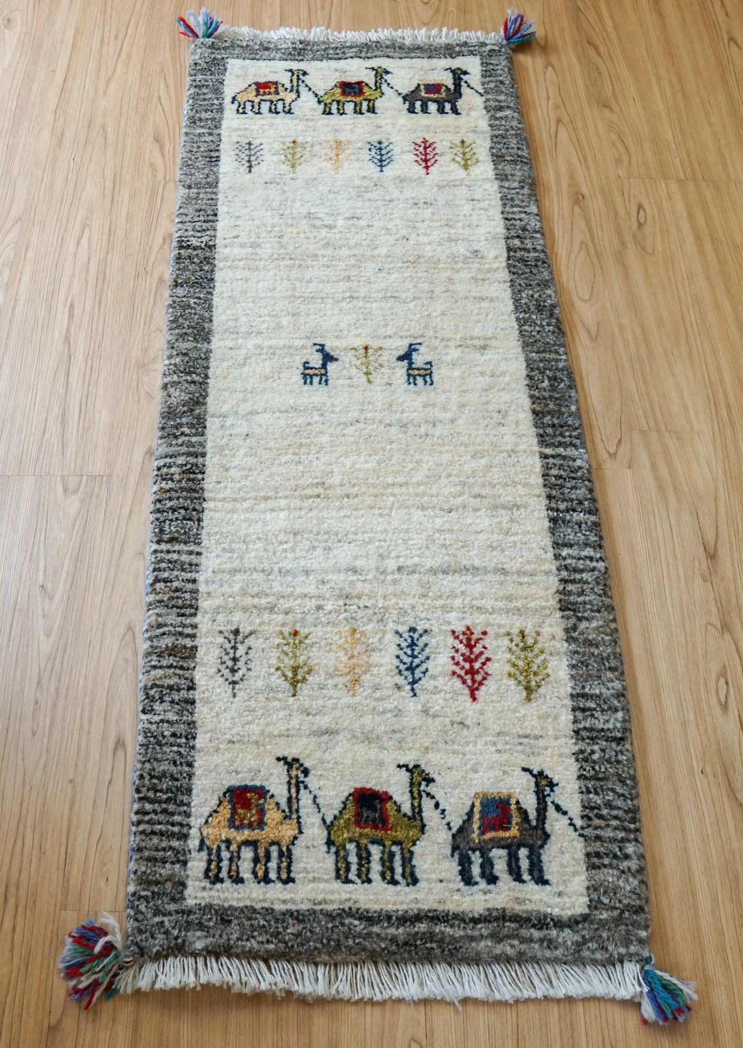 Collection 123×44cm ペルシャギャッベ アマレ族 ギャベ　ランナー