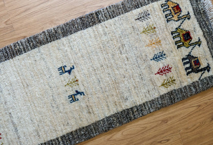 Collection 123×44cm ペルシャギャッベ アマレ族 ギャベ　ランナー
