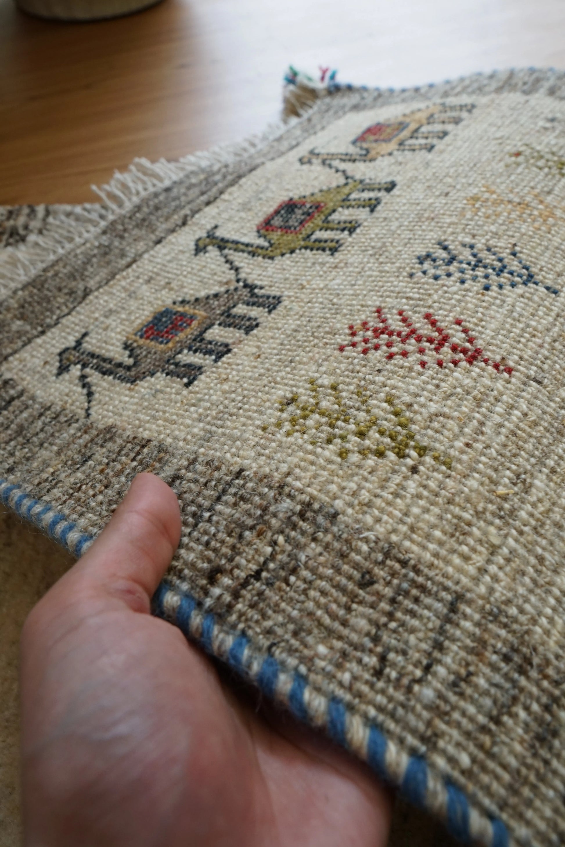 Collection 123×44cm ペルシャギャッベ アマレ族 ギャベ　ランナー