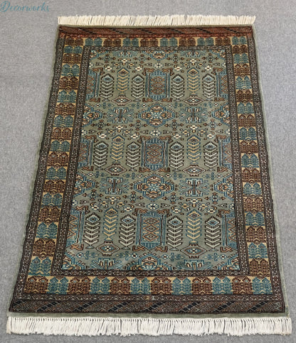 123×81cm【パキスタン手織り絨毯】 Decorworks
