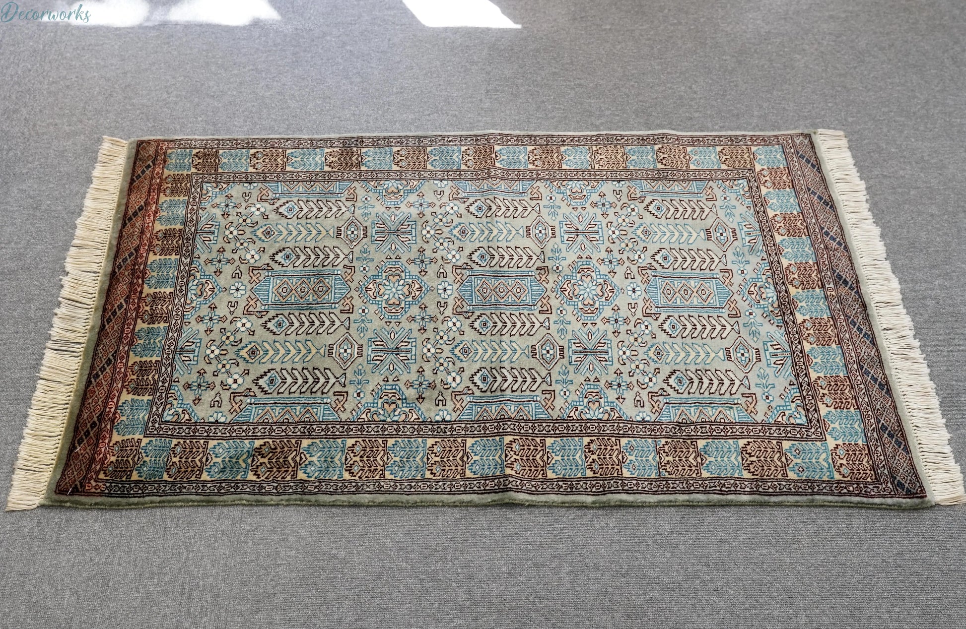 123×81cm【パキスタン手織り絨毯】 Decorworks
